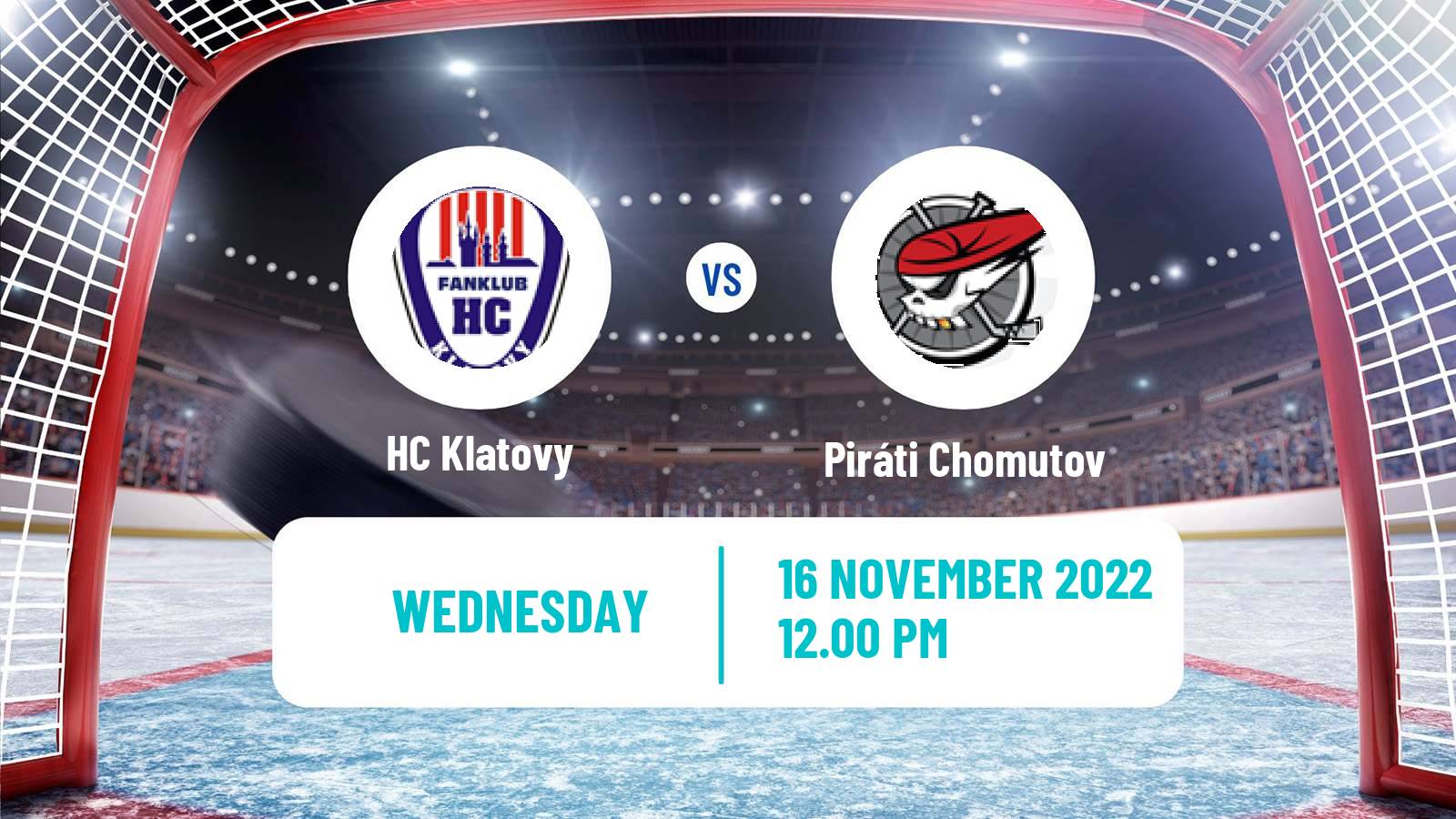 Hockey Czech 2 Liga Hockey West Klatovy - Piráti Chomutov