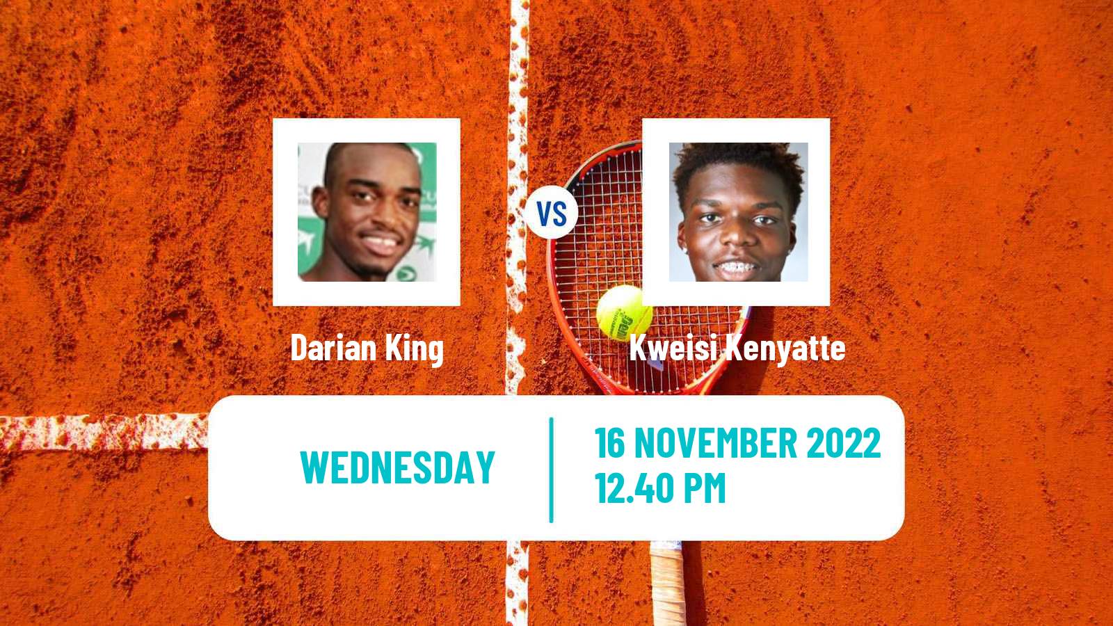 Tennis ITF Tournaments Darian King - Kweisi Kenyatte