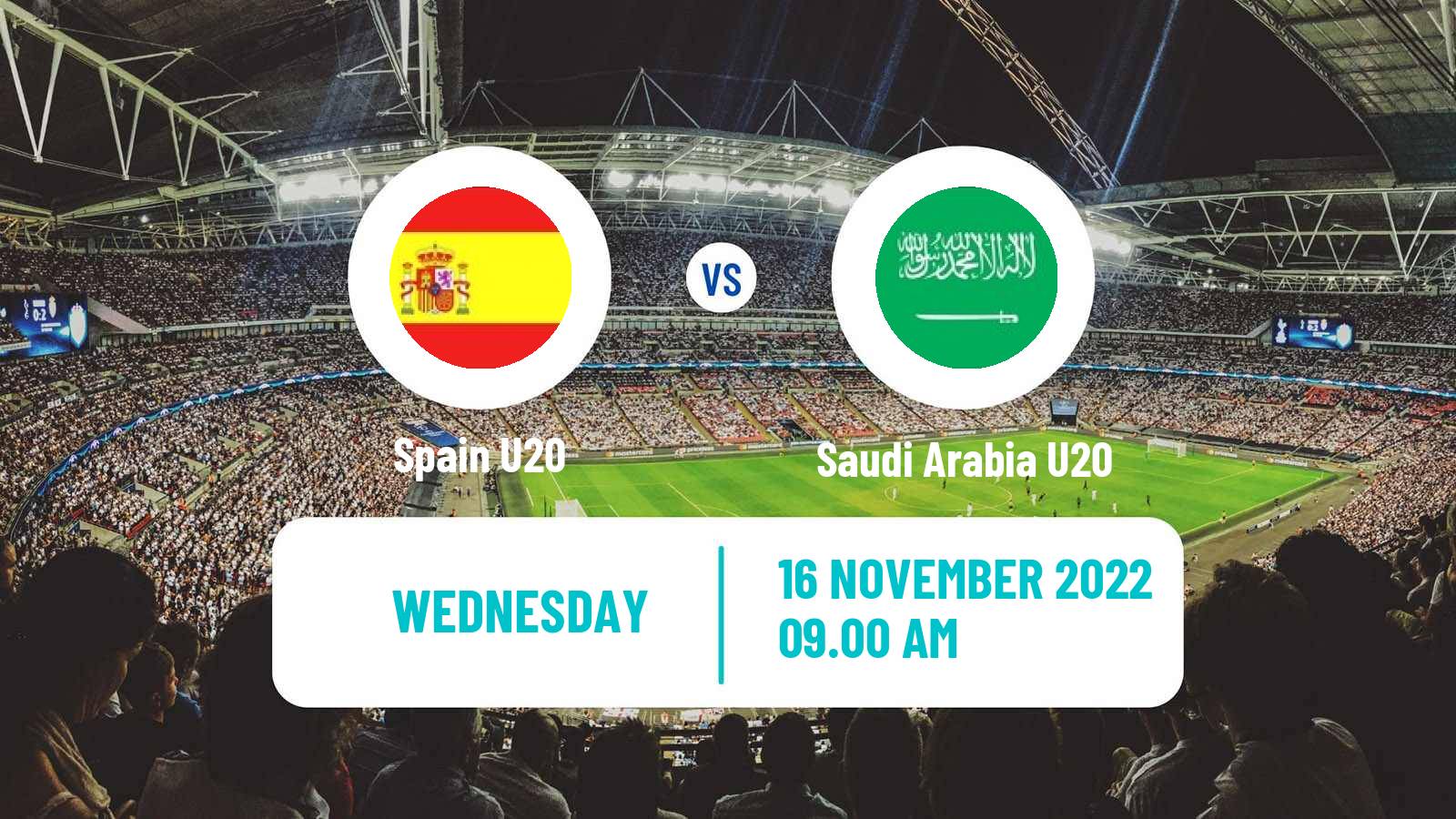 Soccer Friendly Spain U20 - Saudi Arabia U20