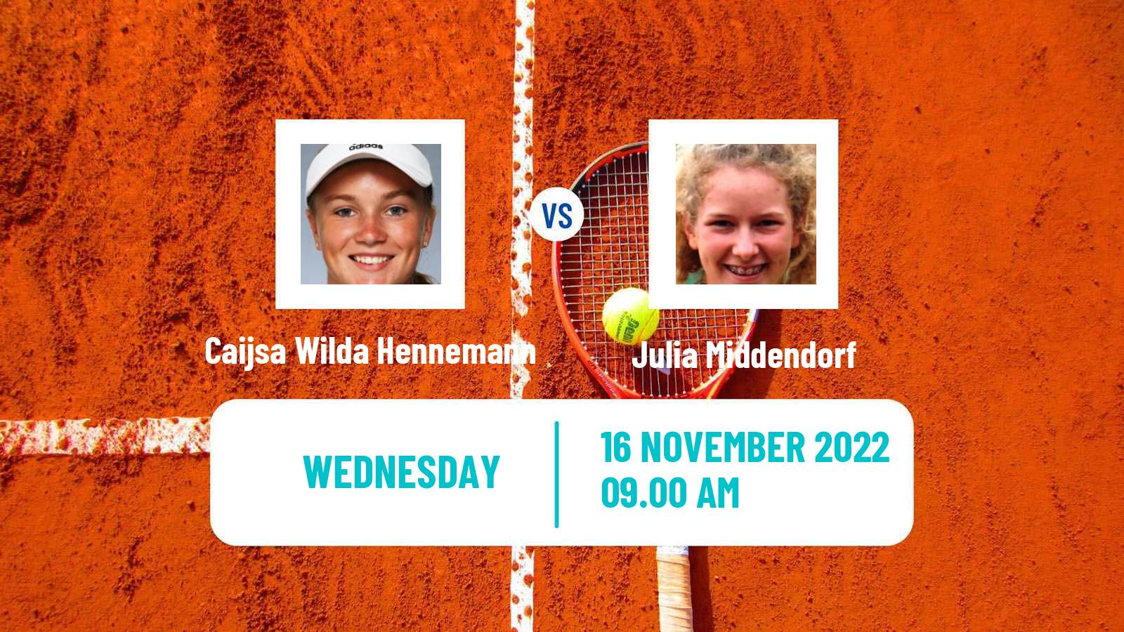 Tennis ITF Tournaments Caijsa Wilda Hennemann - Julia Middendorf