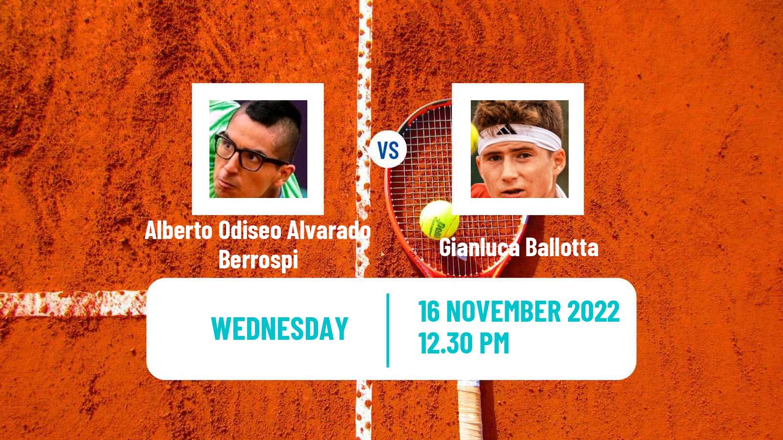 Tennis ITF Tournaments Alberto Odiseo Alvarado Berrospi - Gianluca Ballotta