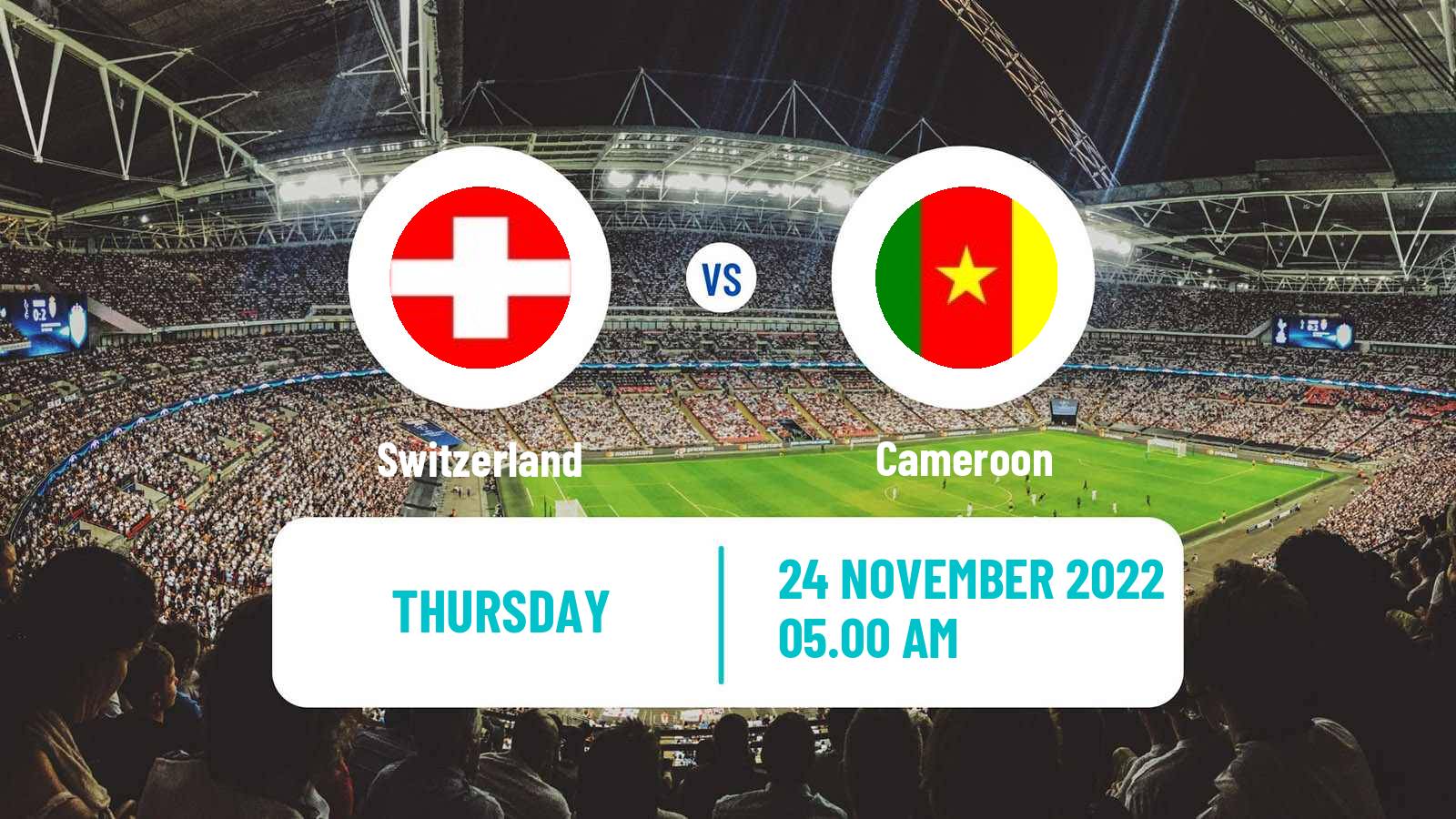 Soccer FIFA World Cup Switzerland - Cameroon