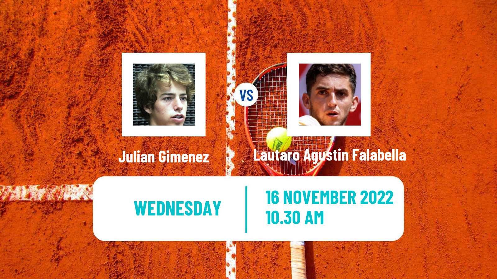 Tennis ITF Tournaments Julian Gimenez - Lautaro Agustin Falabella