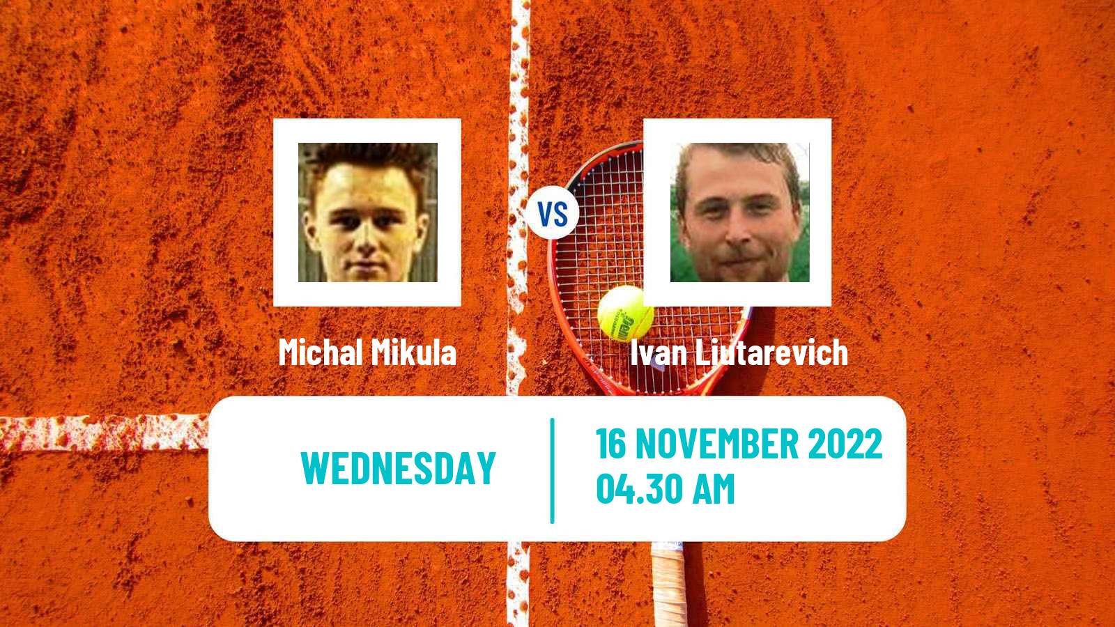 Tennis ITF Tournaments Michal Mikula - Ivan Liutarevich