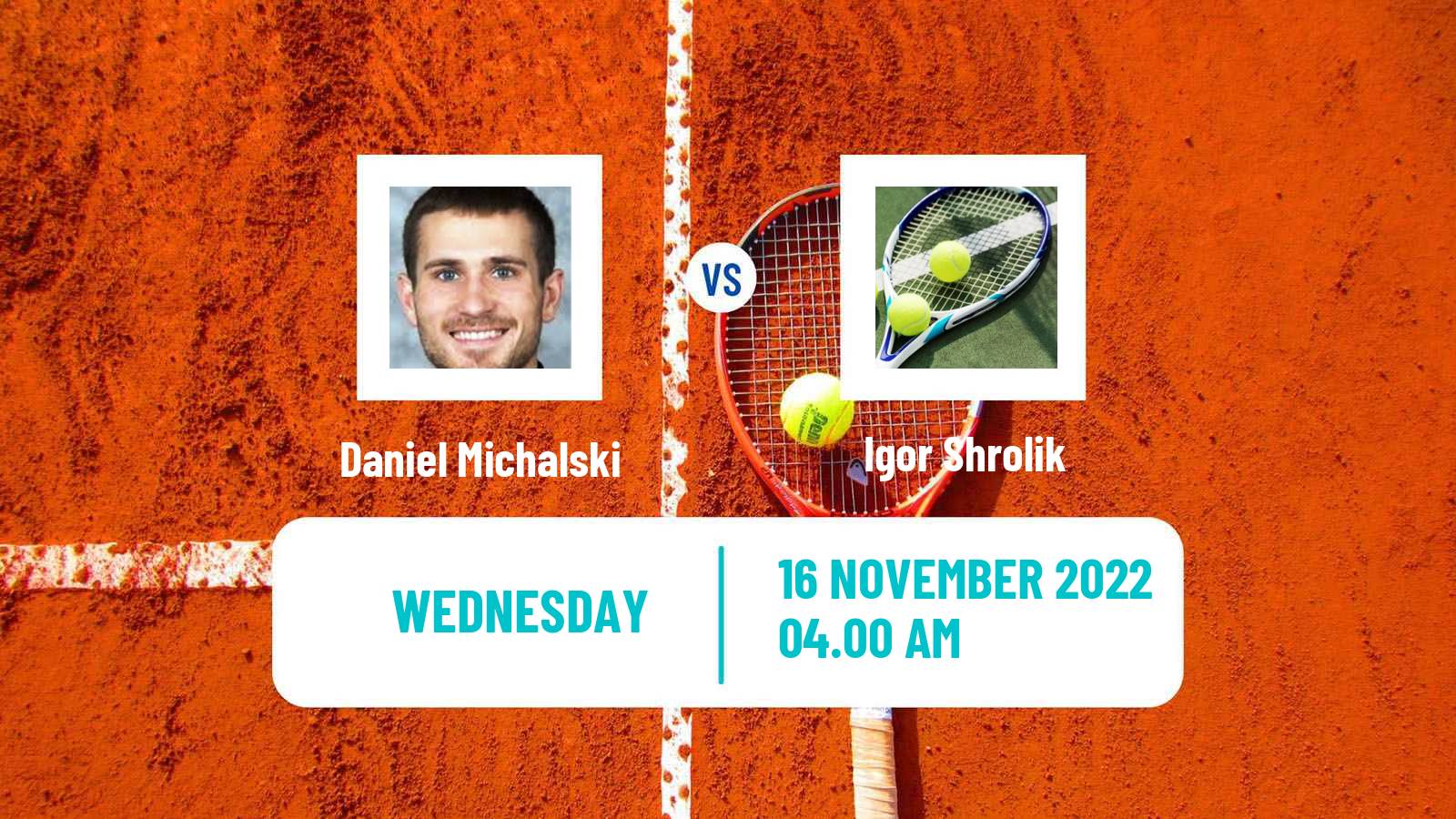 Tennis ITF Tournaments Daniel Michalski - Igor Shrolik