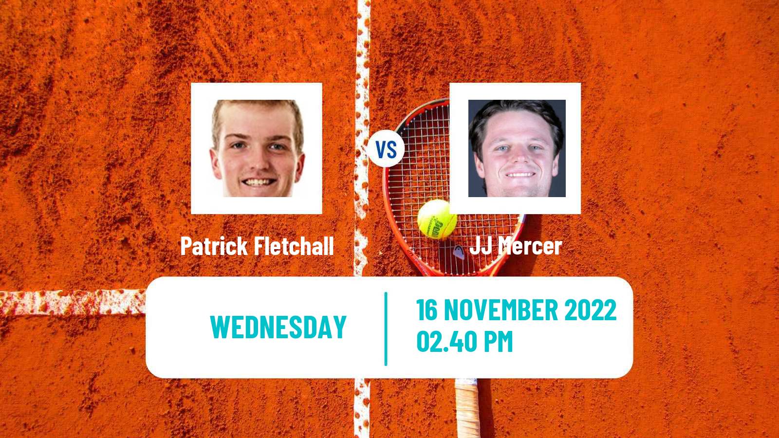 Tennis ITF Tournaments Patrick Fletchall - JJ Mercer