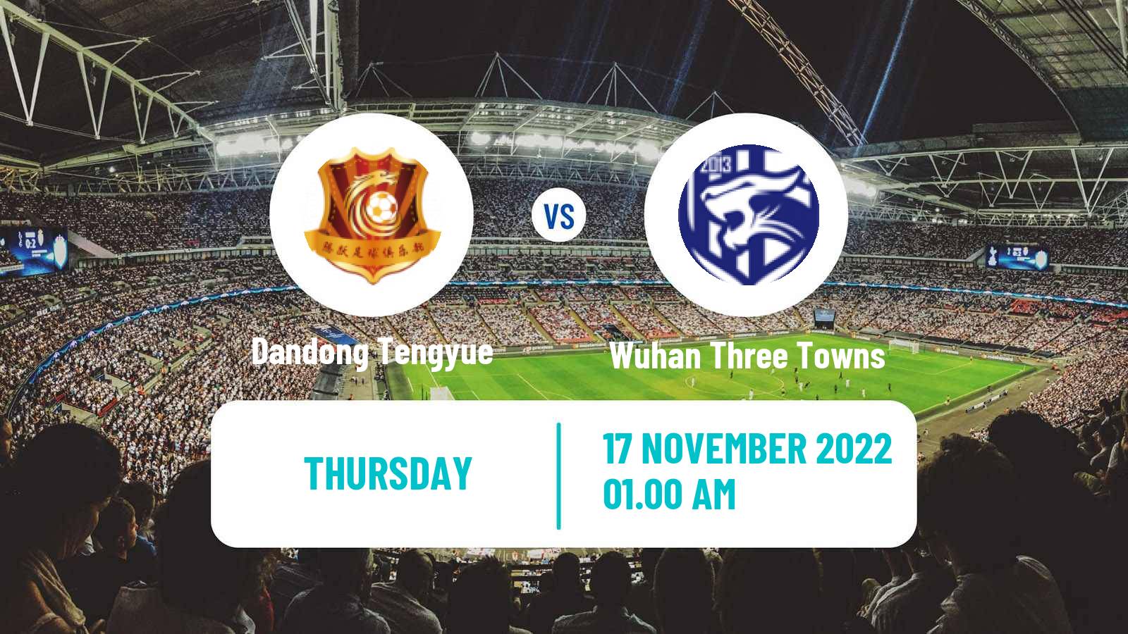 Soccer Chinese FA Cup Dandong Tengyue - Wuhan Three Towns