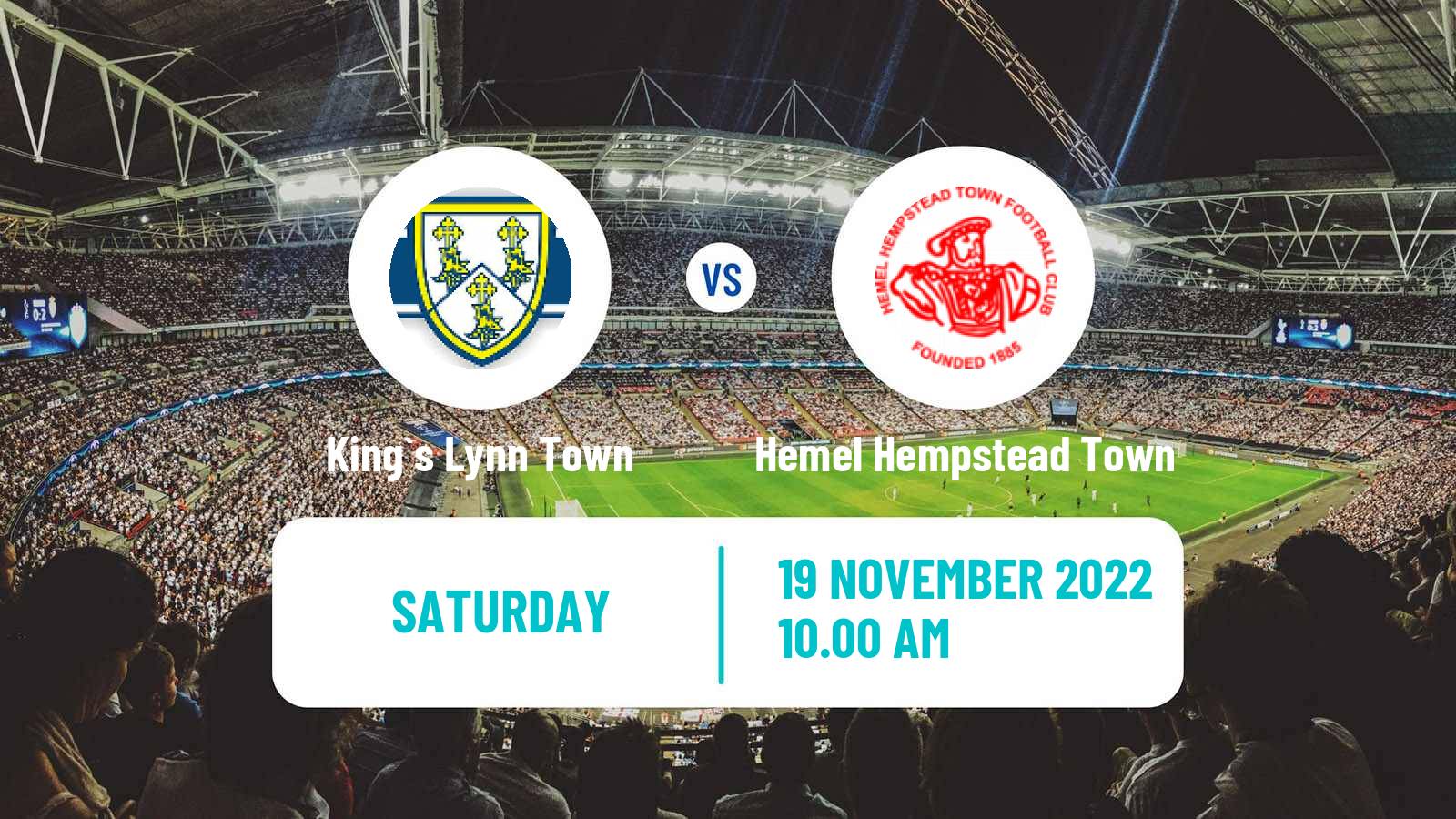 Soccer English FA Trophy King`s Lynn Town - Hemel Hempstead Town