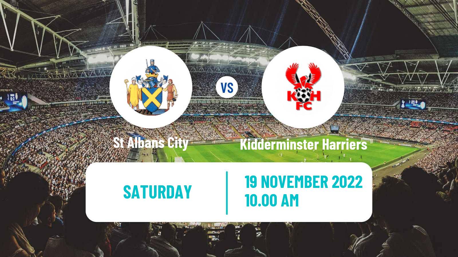 Soccer English FA Trophy St Albans City - Kidderminster Harriers