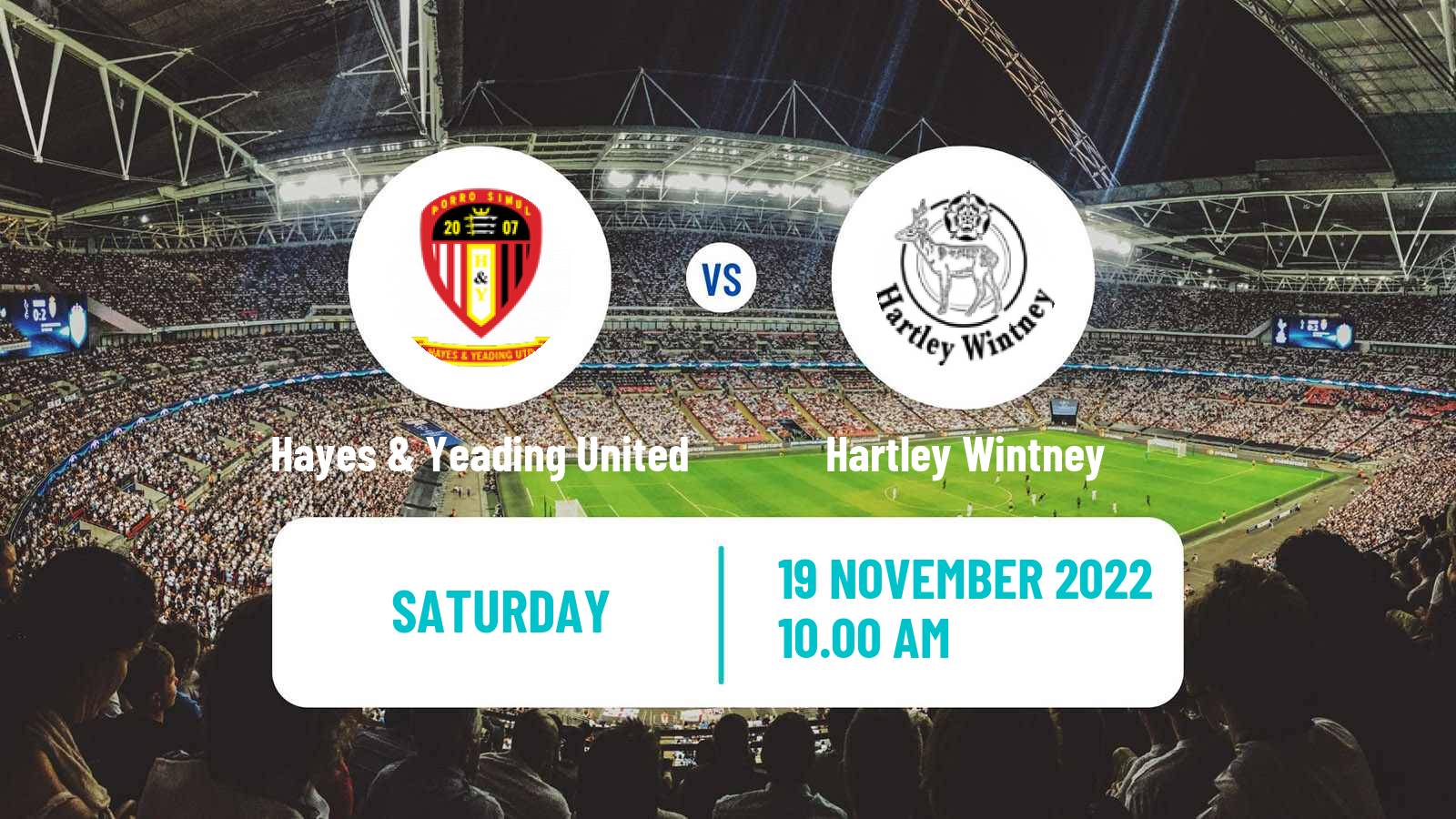 Soccer English Southern League South Division Hayes & Yeading United - Hartley Wintney