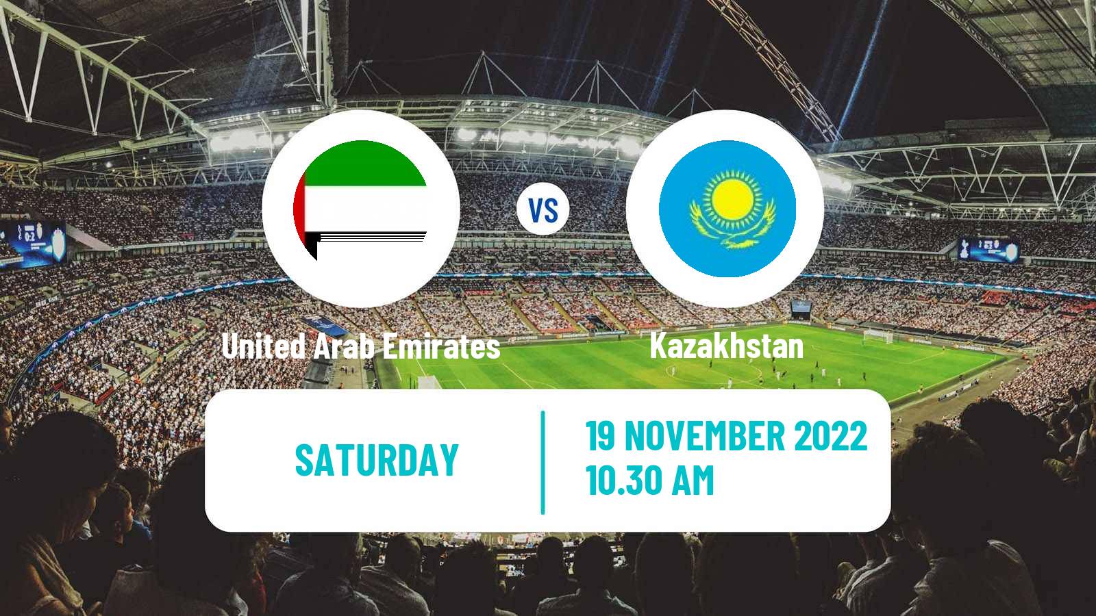 Soccer Friendly United Arab Emirates - Kazakhstan