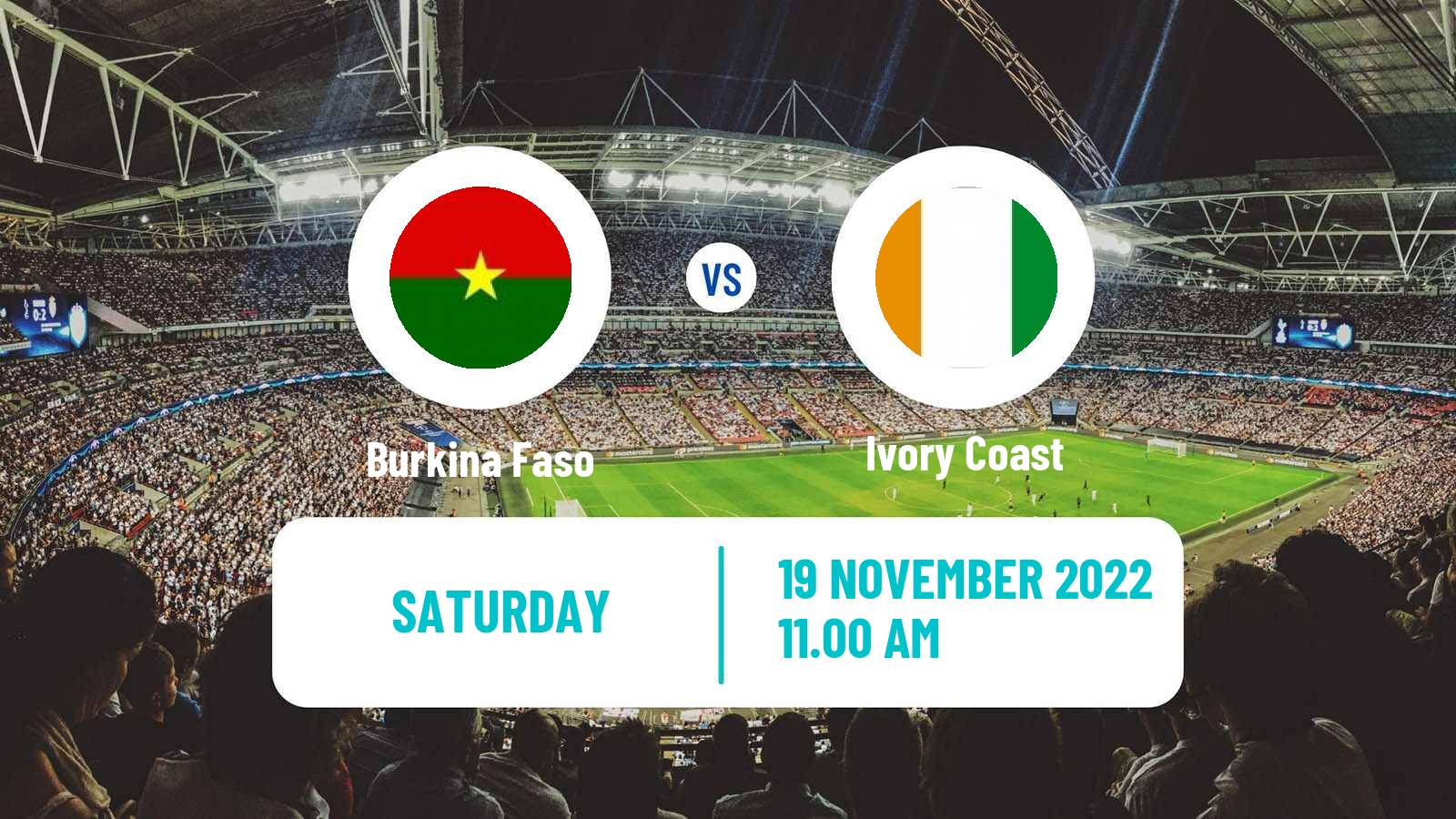 Soccer Friendly Burkina Faso - Ivory Coast