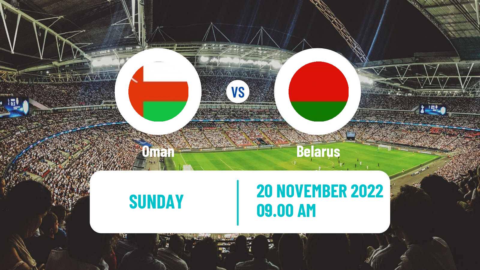 Soccer Friendly Oman - Belarus