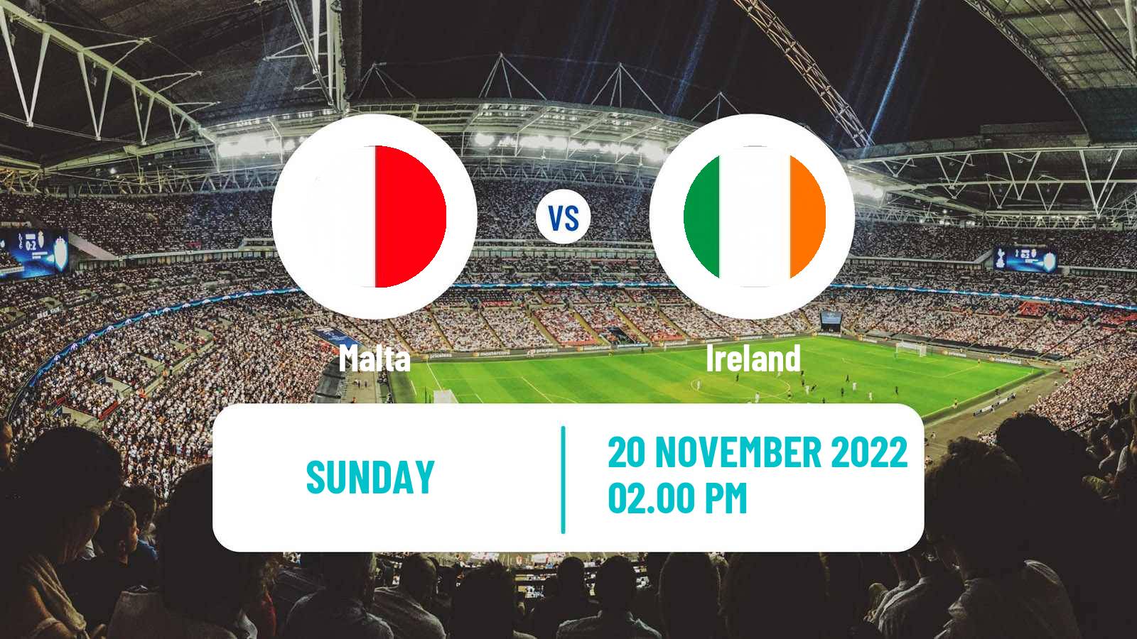 Soccer Friendly Malta - Ireland