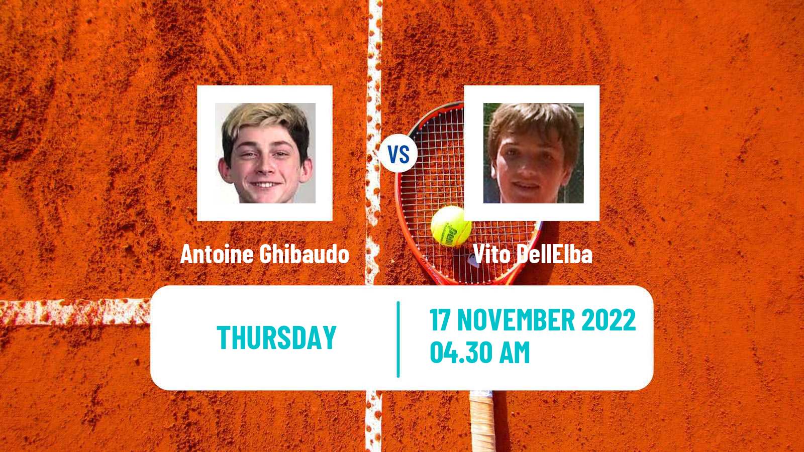 Tennis ITF Tournaments Antoine Ghibaudo - Vito DellElba