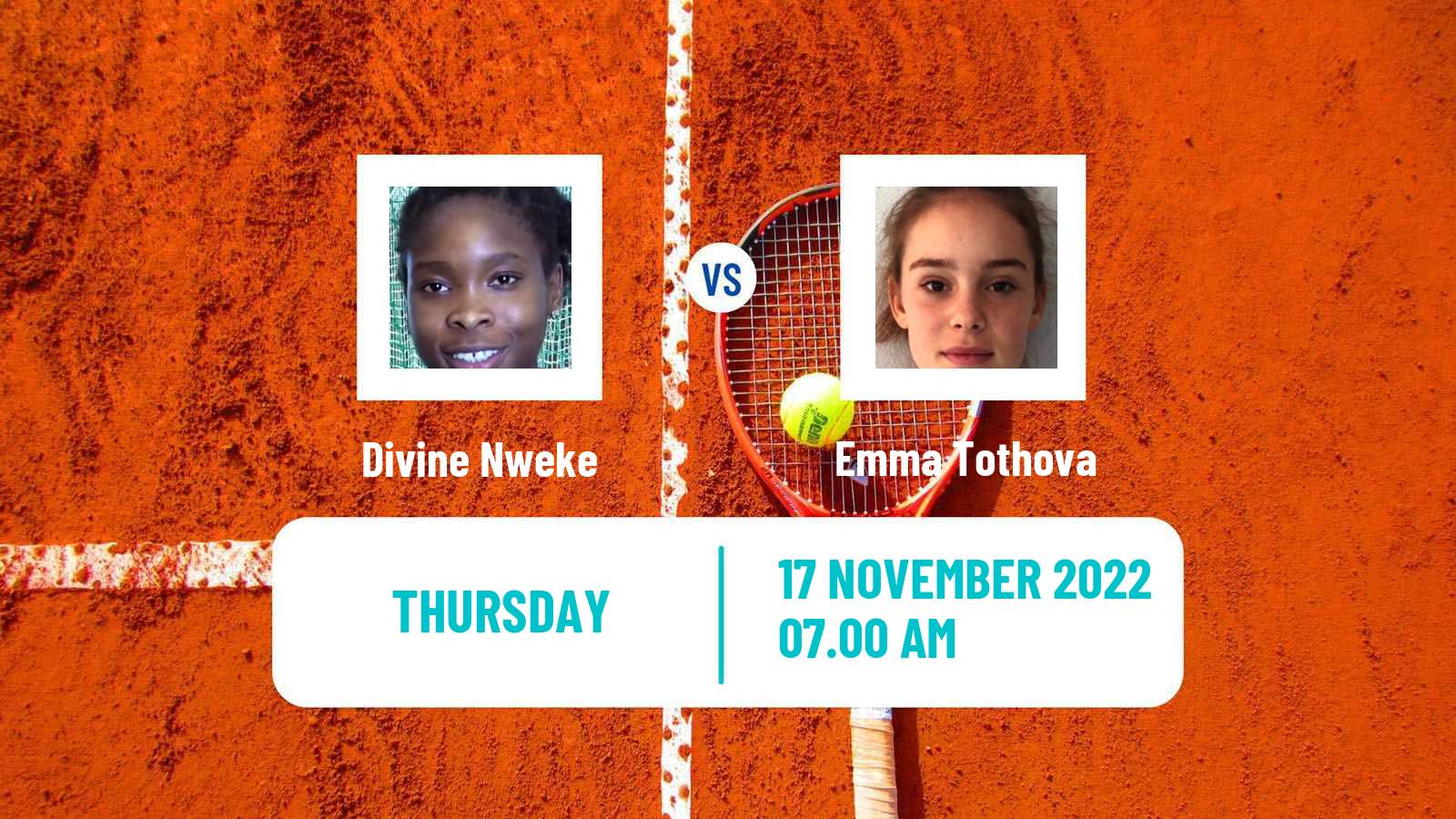 Tennis ITF Tournaments Divine Nweke - Emma Tothova