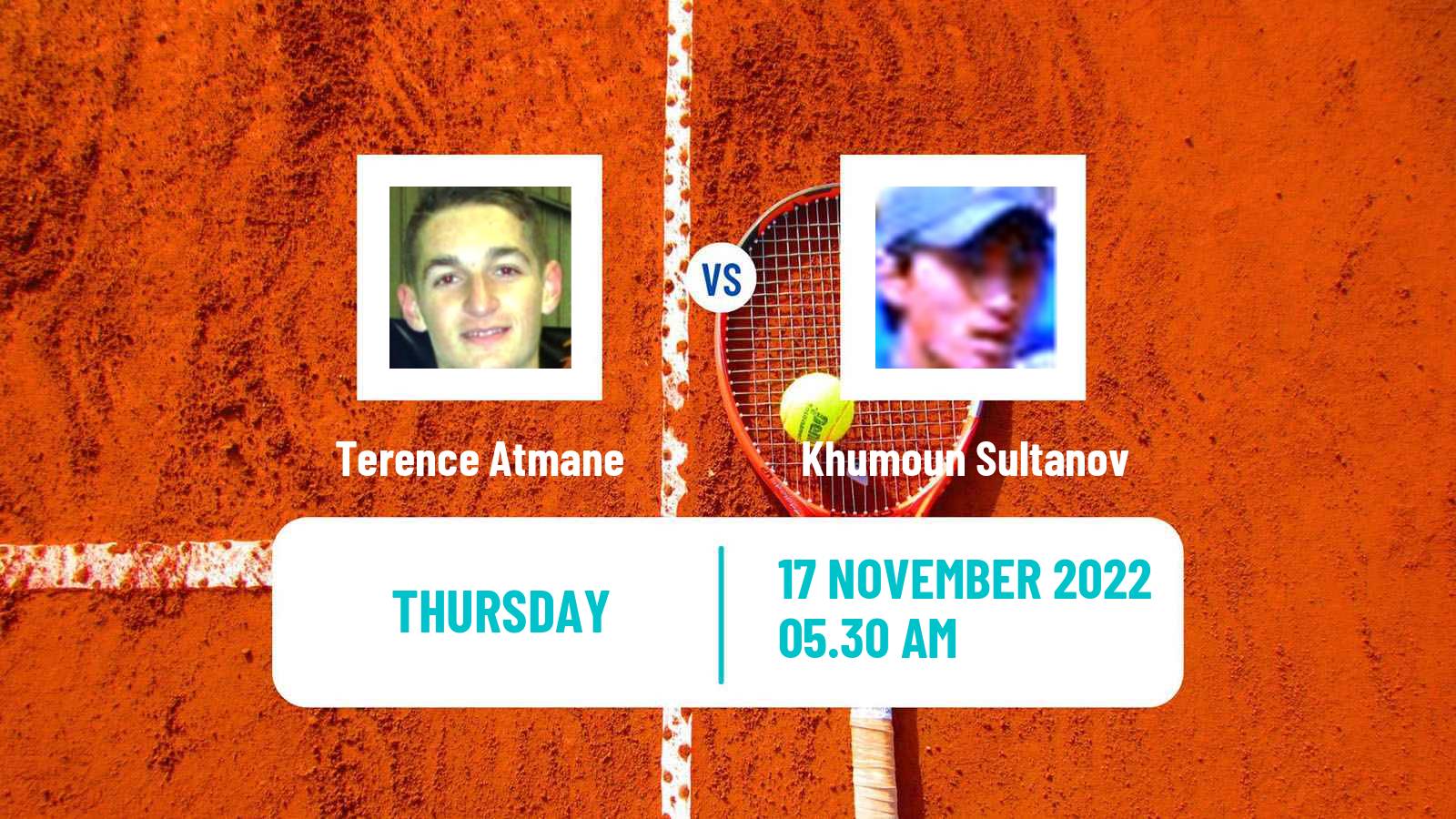 Tennis ITF Tournaments Terence Atmane - Khumoun Sultanov