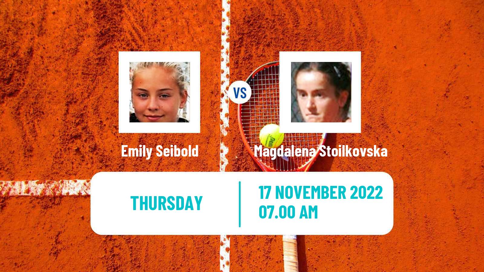 Tennis ITF Tournaments Emily Seibold - Magdalena Stoilkovska