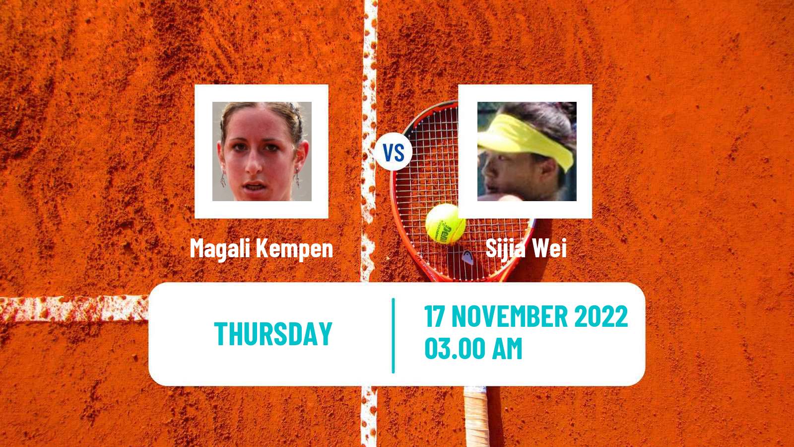 Tennis ITF Tournaments Magali Kempen - Sijia Wei