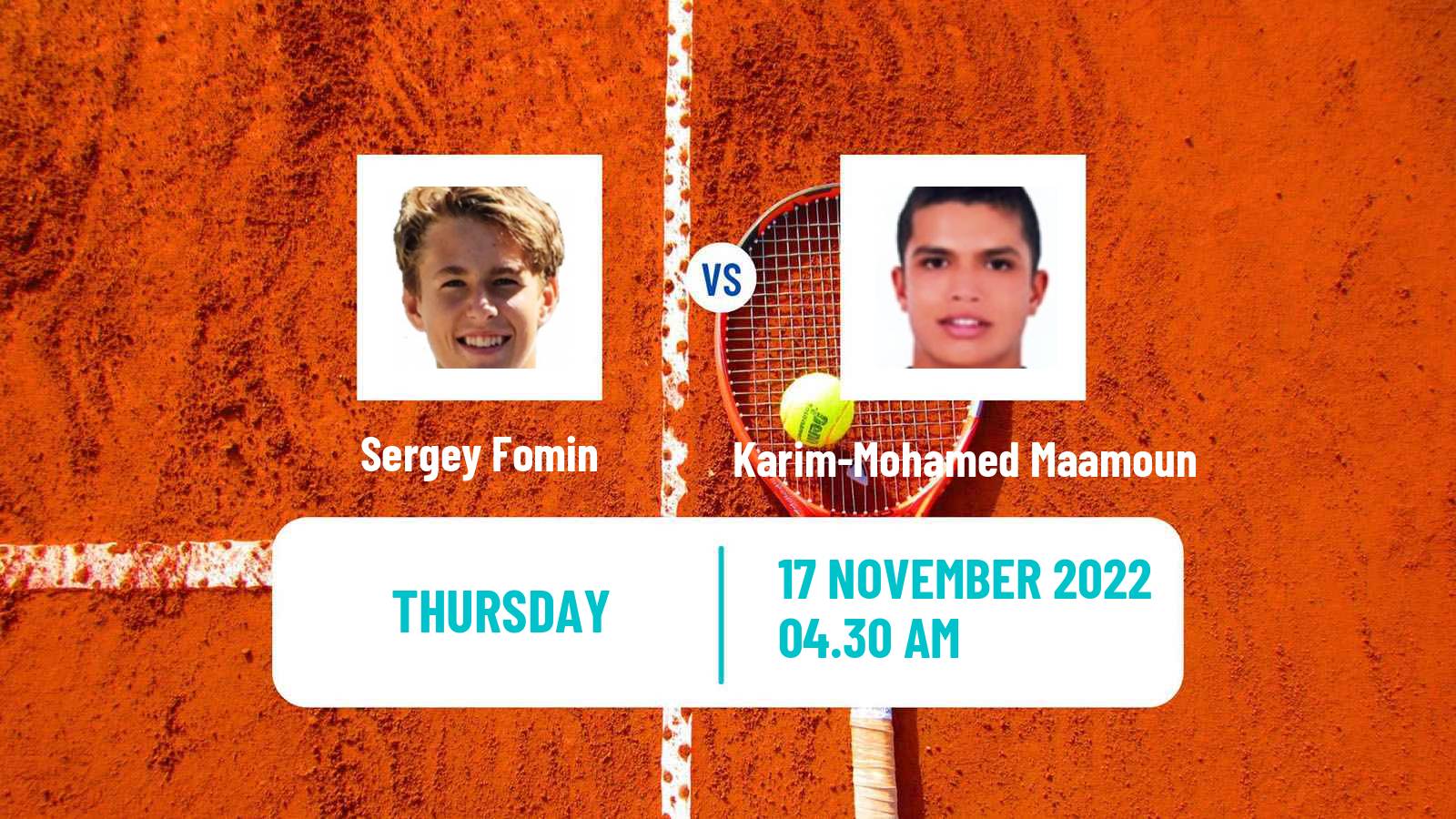 Tennis ITF Tournaments Sergey Fomin - Karim-Mohamed Maamoun