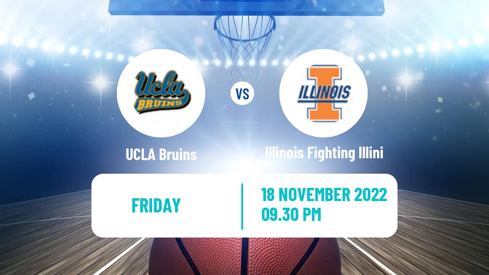 Basketball NCAA College Basketball UCLA Bruins - Illinois Fighting Illini