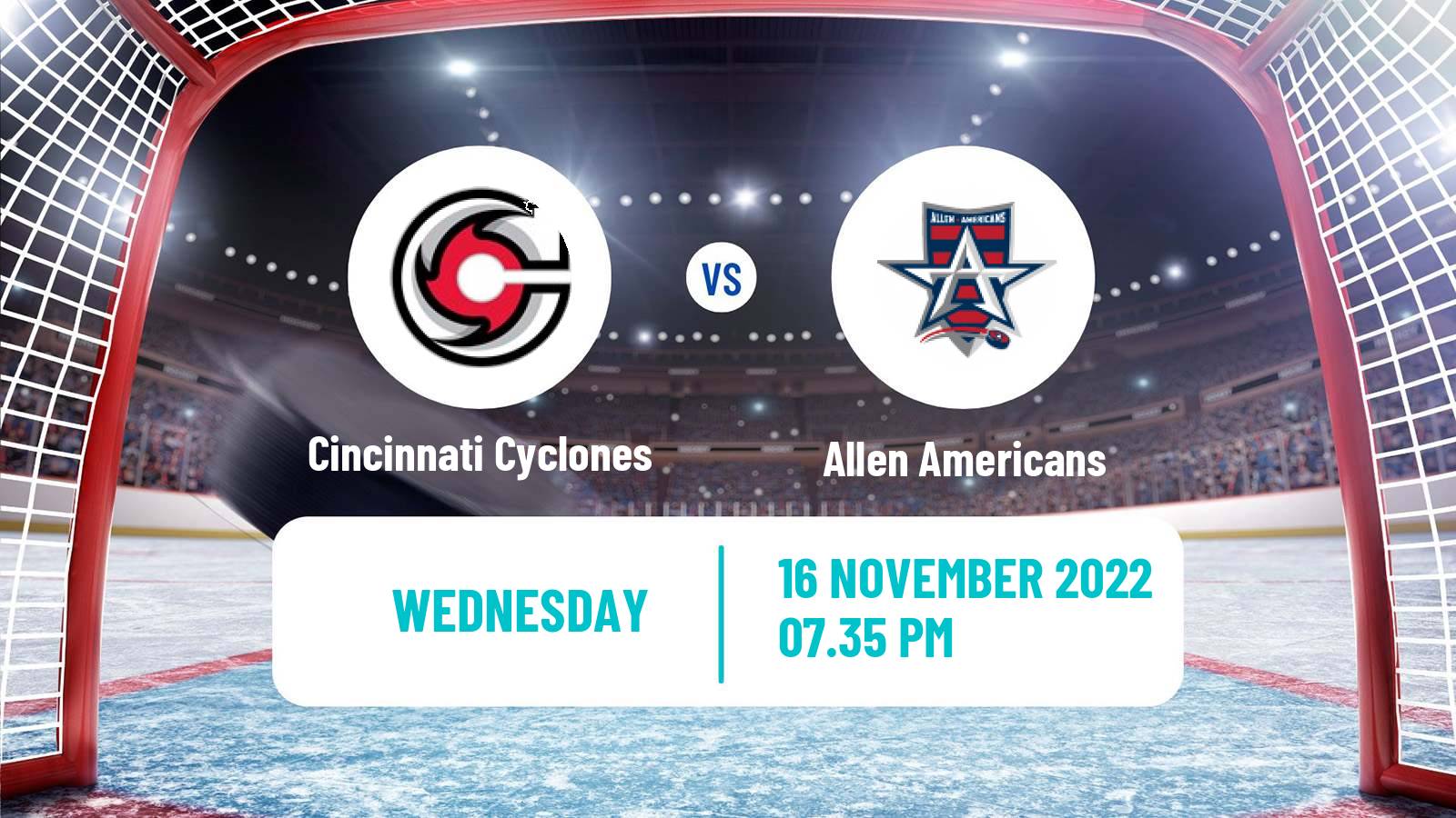 Hockey ECHL Cincinnati Cyclones - Allen Americans