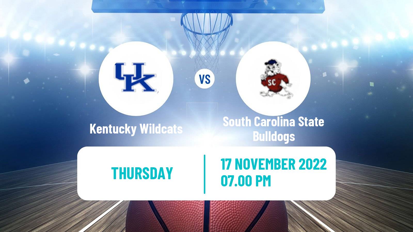 Basketball NCAA College Basketball Kentucky Wildcats - South Carolina State Bulldogs