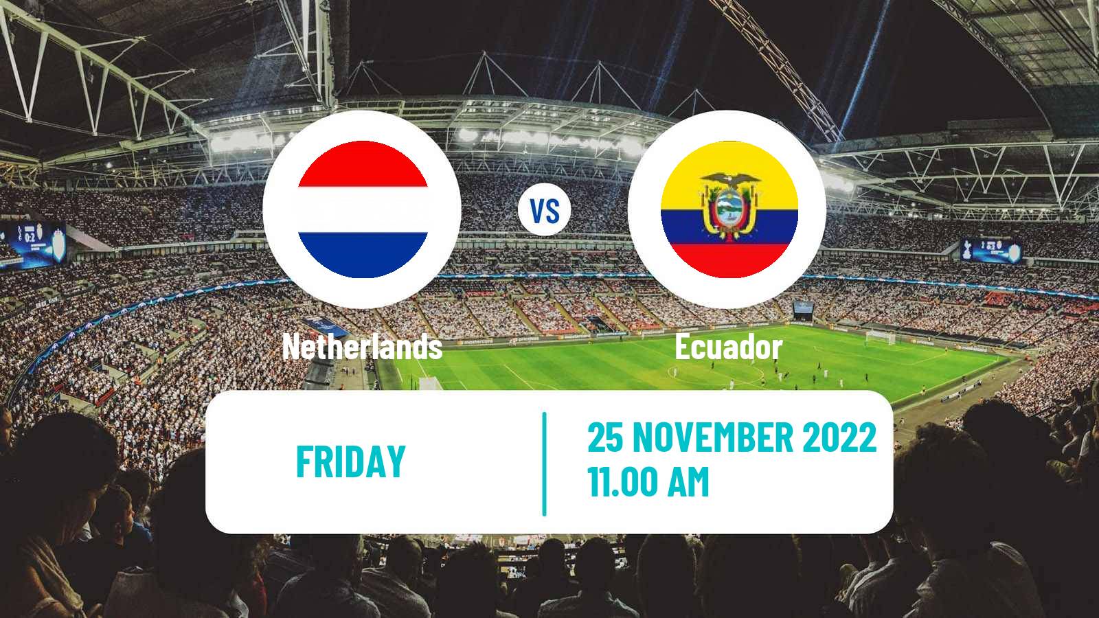 Soccer FIFA World Cup Netherlands - Ecuador