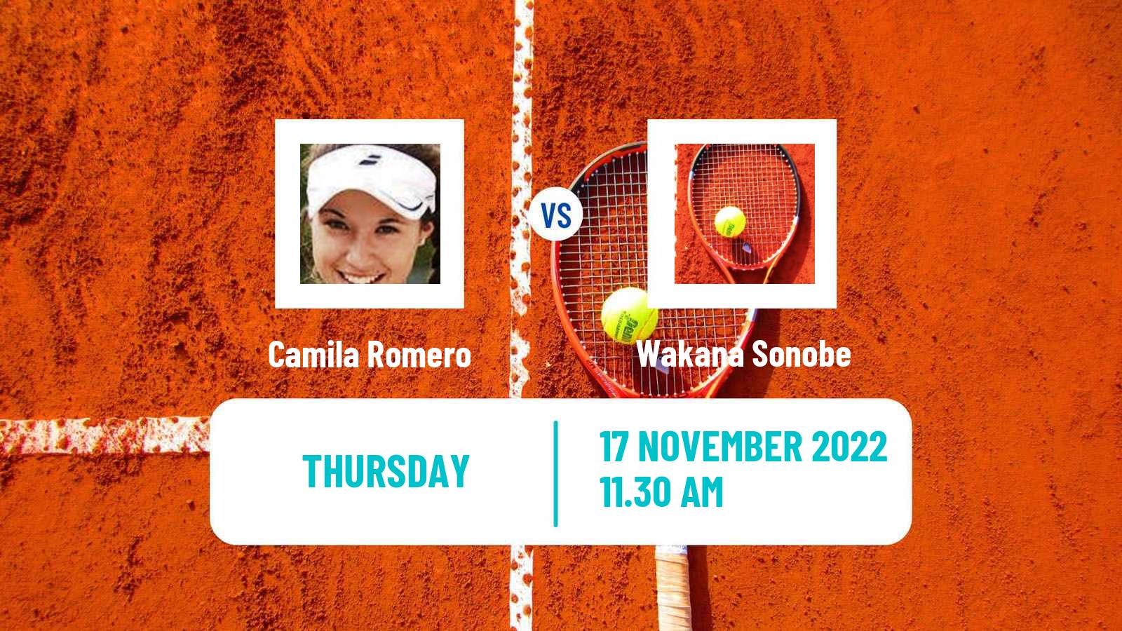 Tennis ITF Tournaments Camila Romero - Wakana Sonobe