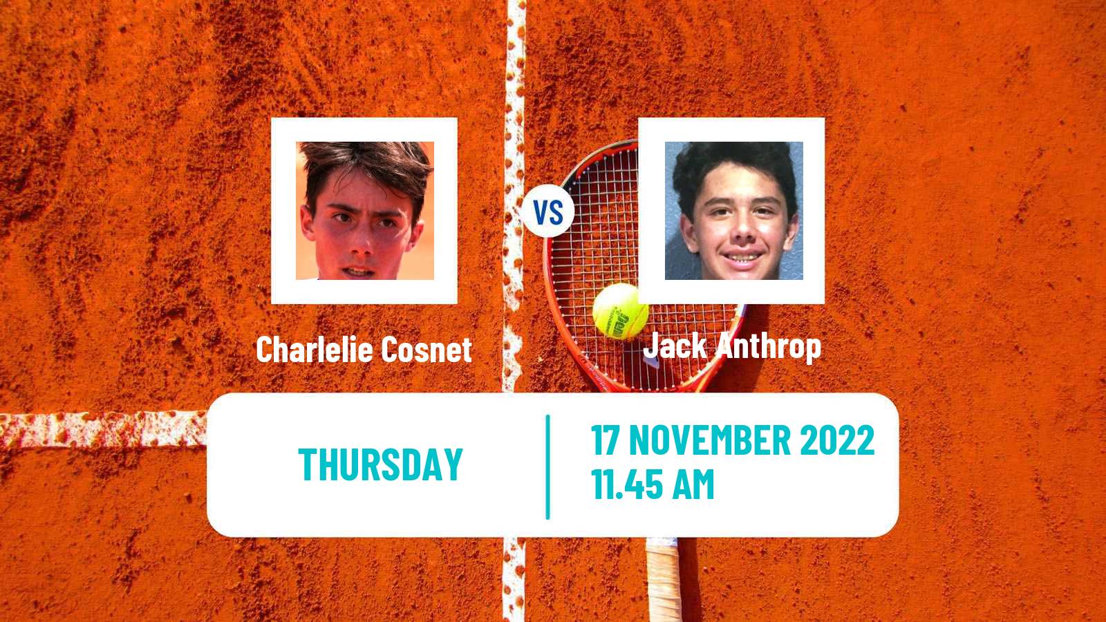 Tennis ITF Tournaments Charlelie Cosnet - Jack Anthrop
