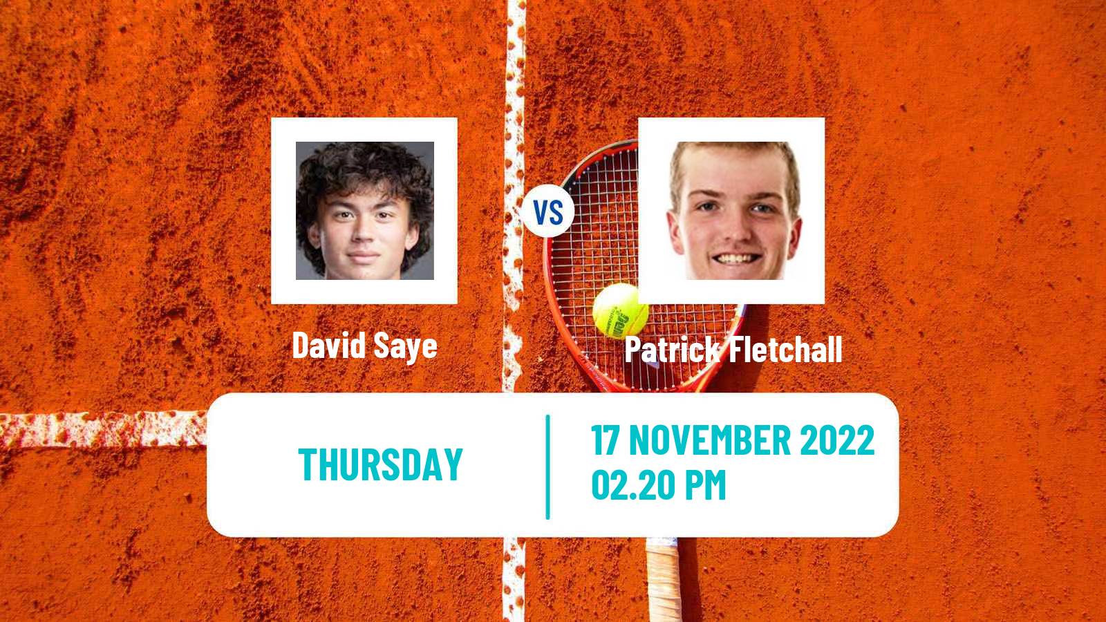 Tennis ITF Tournaments David Saye - Patrick Fletchall
