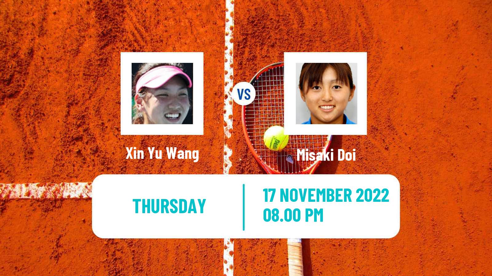 Tennis ITF Tournaments Xin Yu Wang - Misaki Doi