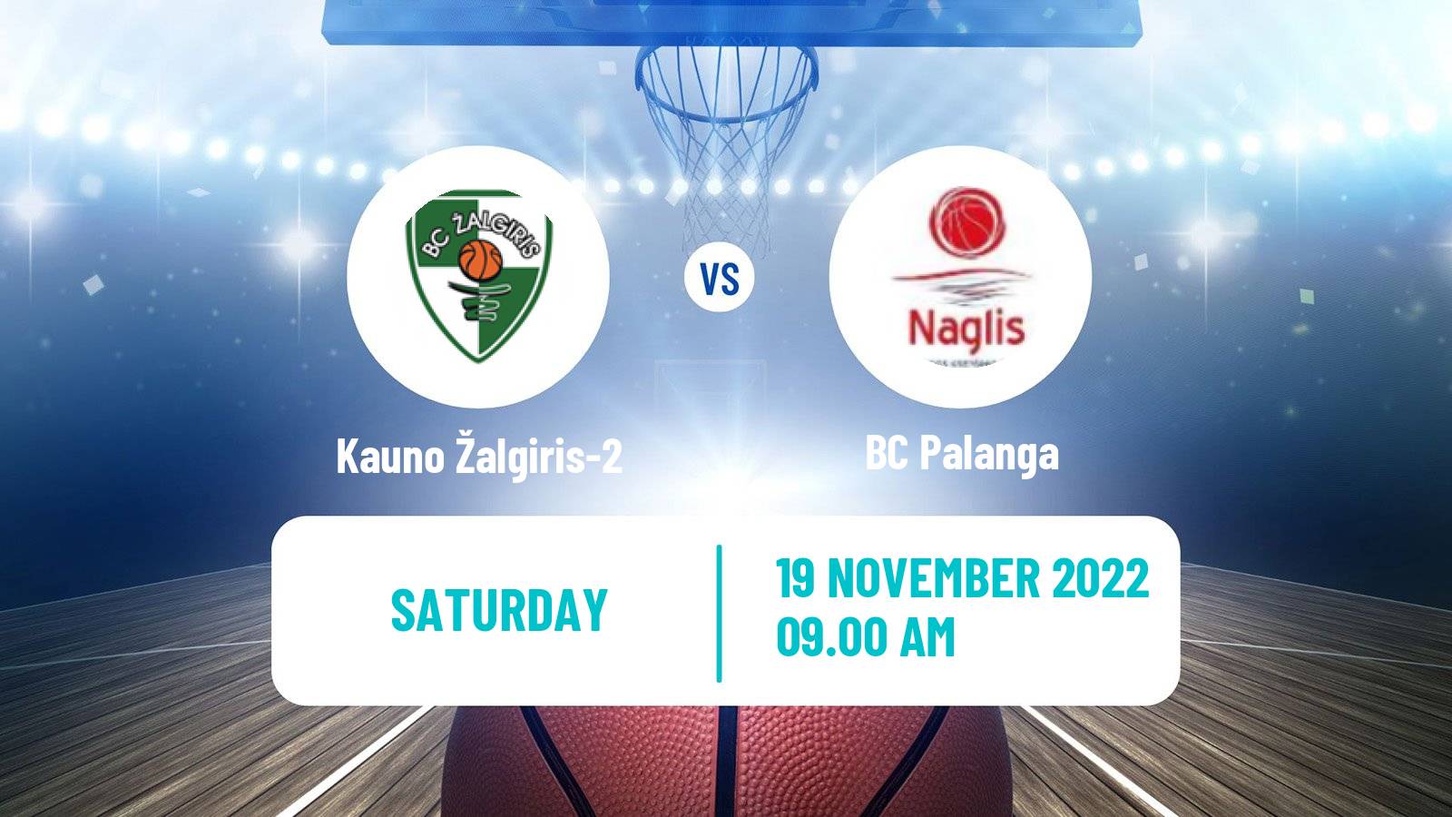 Basketball Lietuvos NKL Kauno Žalgiris-2 - Palanga