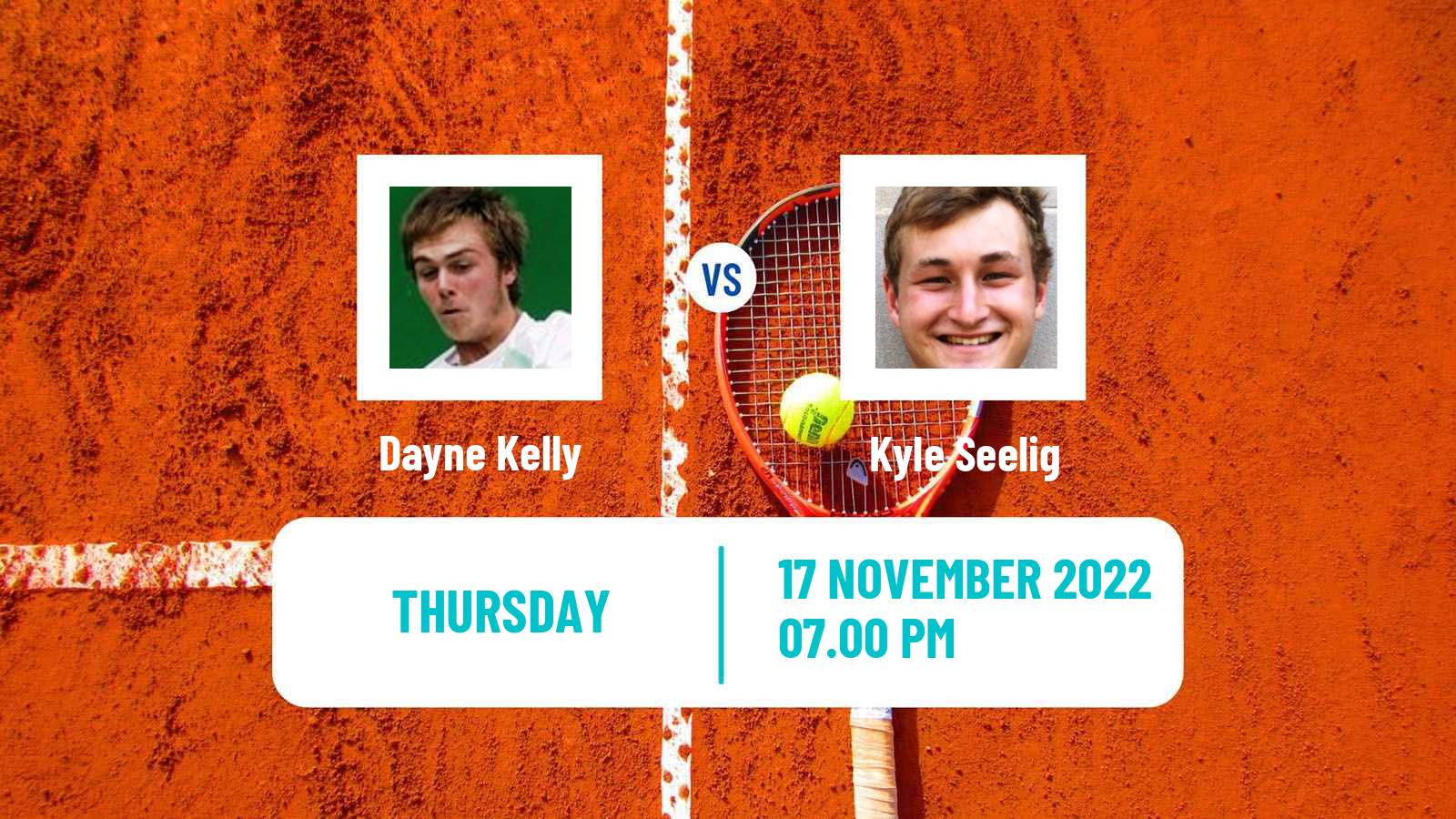 Tennis ITF Tournaments Dayne Kelly - Kyle Seelig
