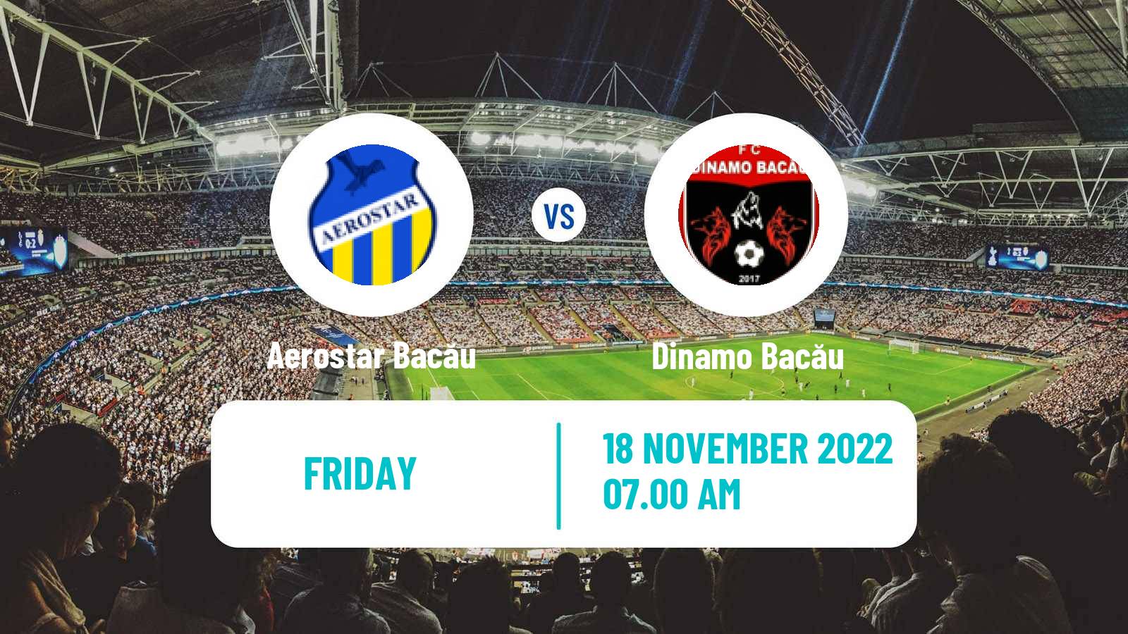 Soccer Romanian Liga 3 - Seria 2 Aerostar Bacău - Dinamo Bacău