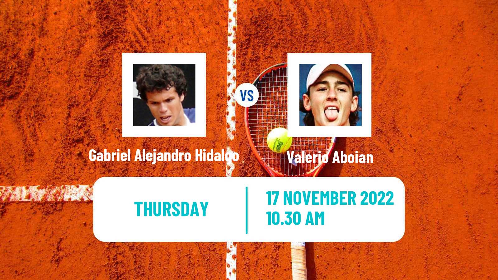 Tennis ITF Tournaments Gabriel Alejandro Hidalgo - Valerio Aboian
