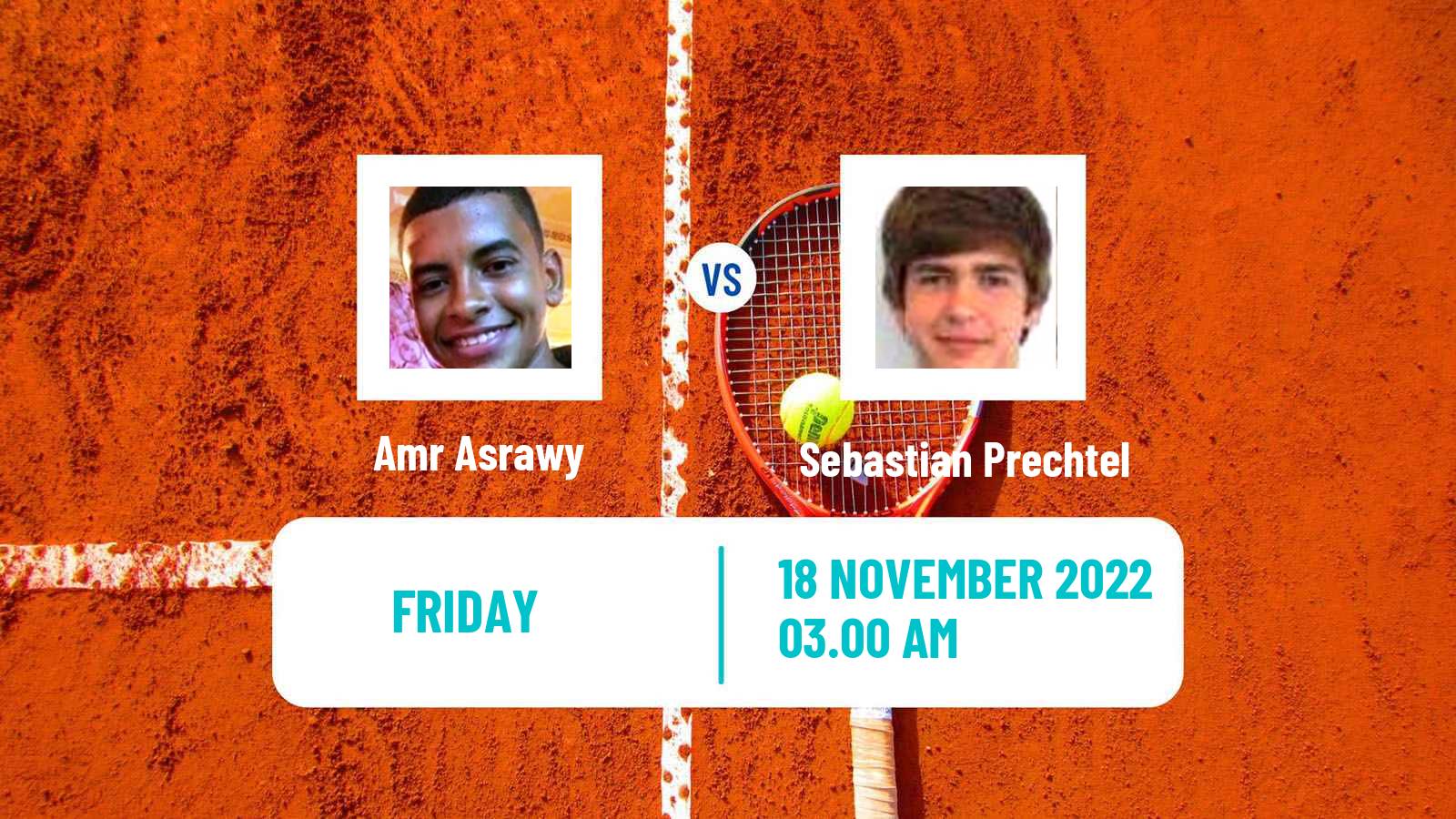 Tennis ITF Tournaments Amr Asrawy - Sebastian Prechtel