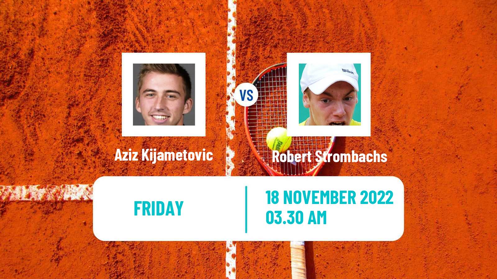 Tennis ITF Tournaments Aziz Kijametovic - Robert Strombachs