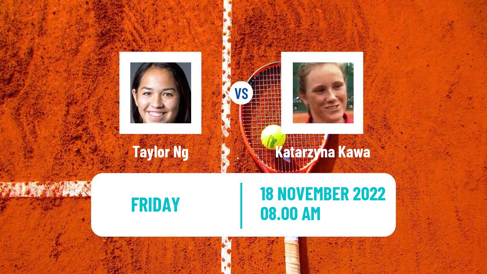 Tennis ITF Tournaments Taylor Ng - Katarzyna Kawa
