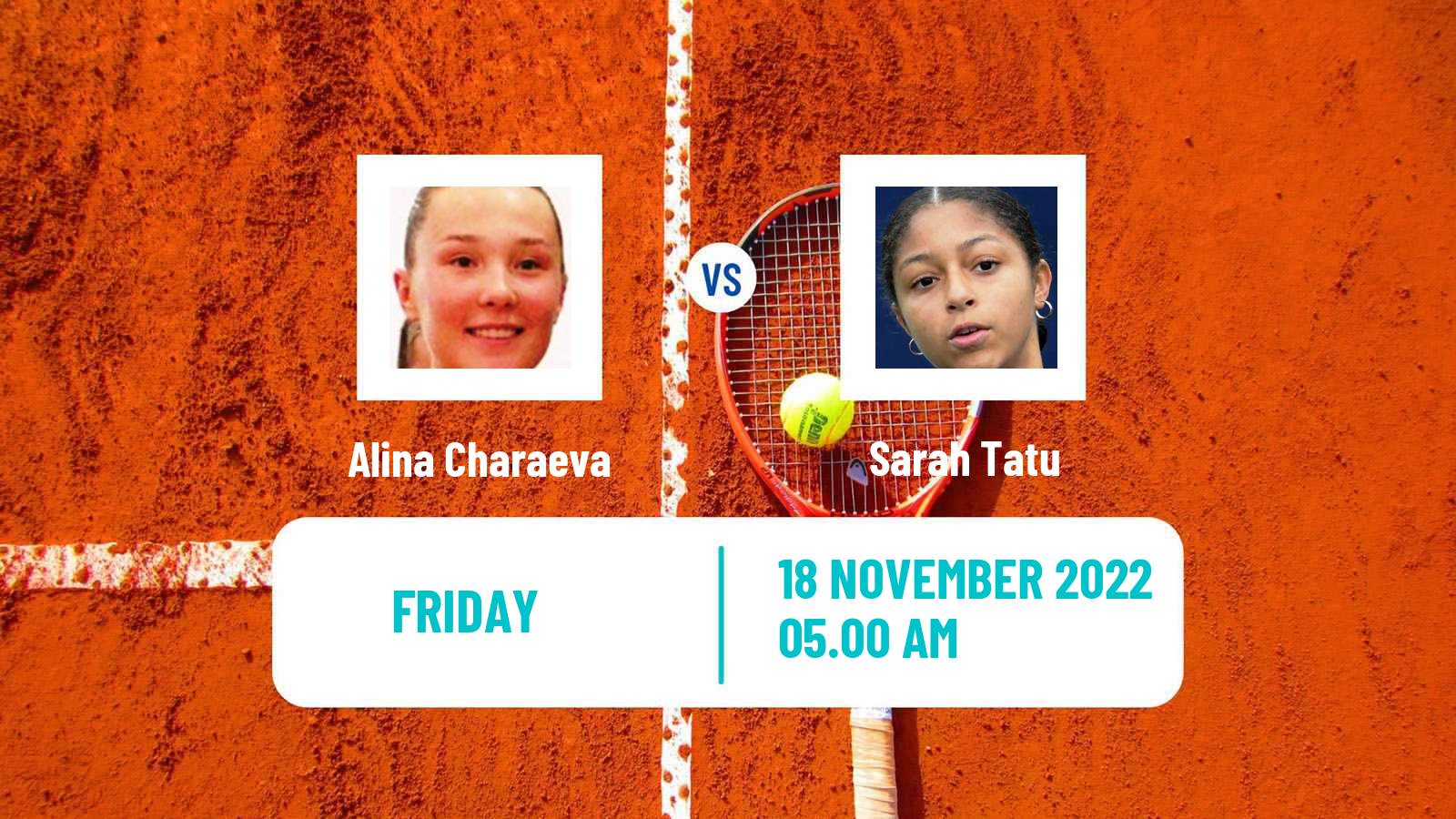 Tennis ITF Tournaments Alina Charaeva - Sarah Tatu