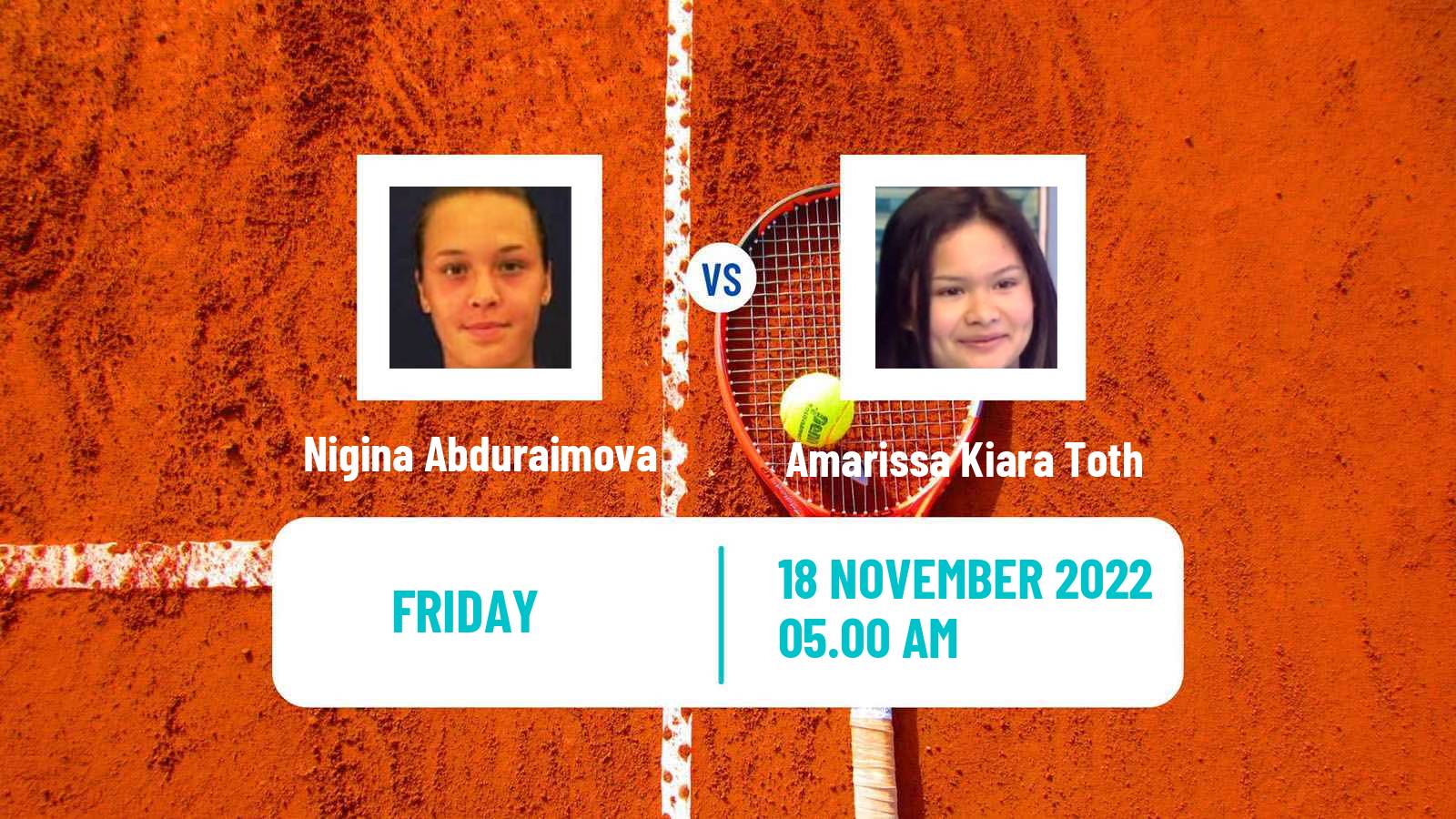 Tennis ITF Tournaments Nigina Abduraimova - Amarissa Kiara Toth