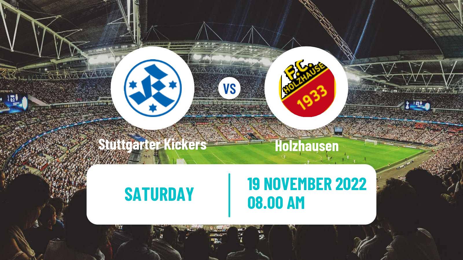Soccer German Oberliga Baden-Württemberg Stuttgarter Kickers - Holzhausen