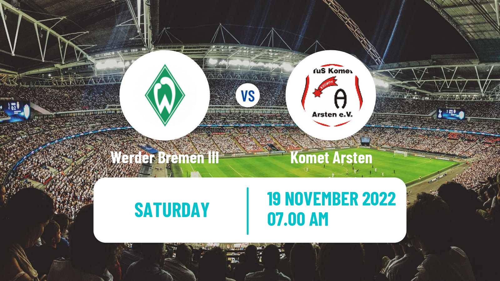 Soccer German Oberliga Bremen Werder Bremen III - Komet Arsten