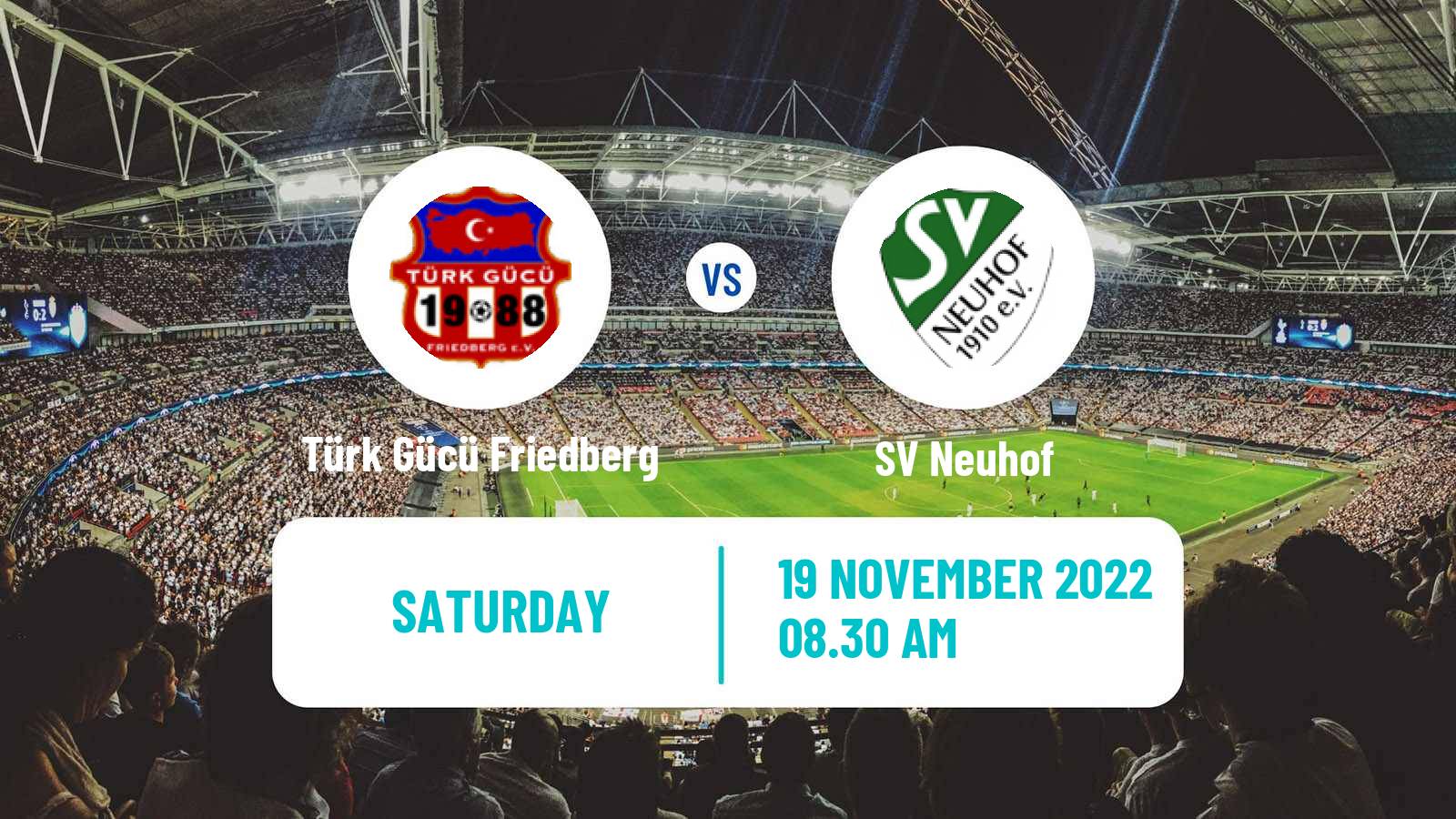 Soccer German Oberliga Hessen Türk Gücü Friedberg - Neuhof