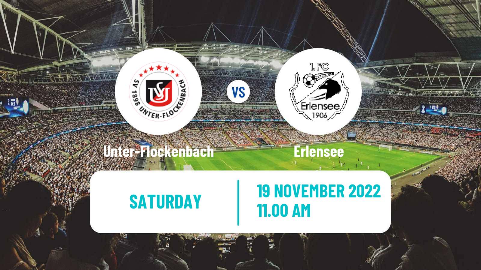 Soccer German Oberliga Hessen Unter-Flockenbach - Erlensee