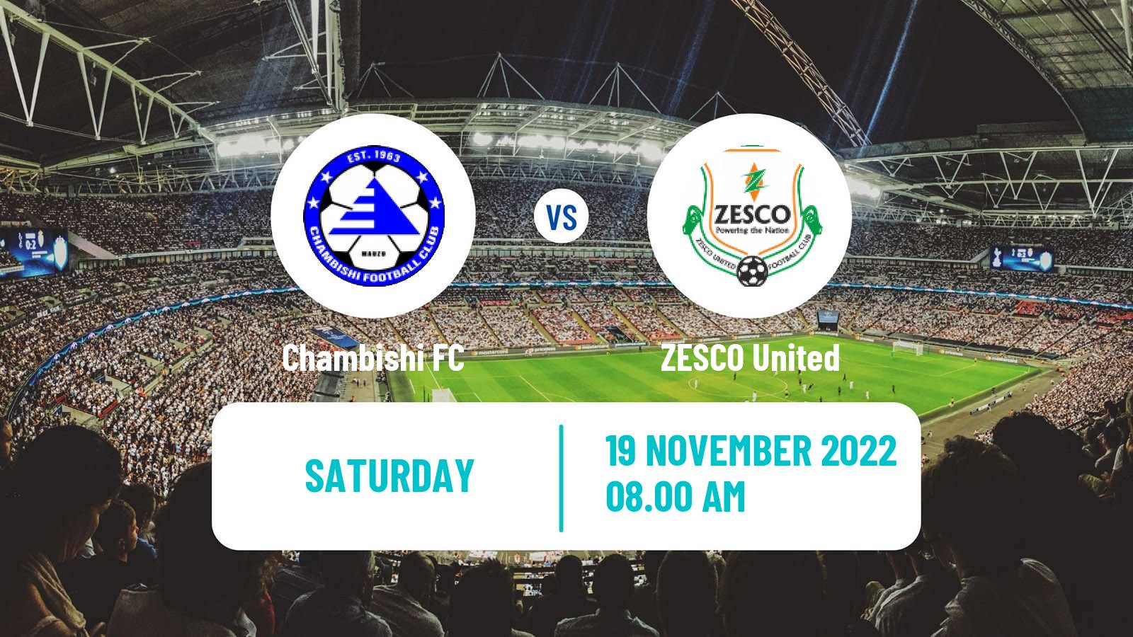 Soccer Zambian Premier League Chambishi - ZESCO United