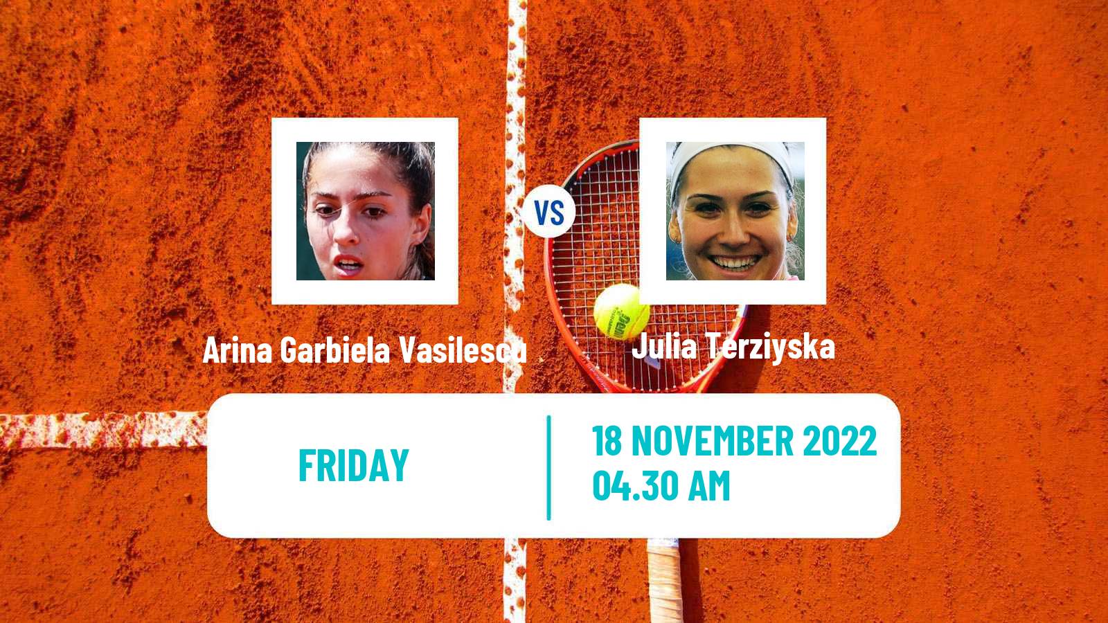Tennis ITF Tournaments Arina Garbiela Vasilescu - Julia Terziyska