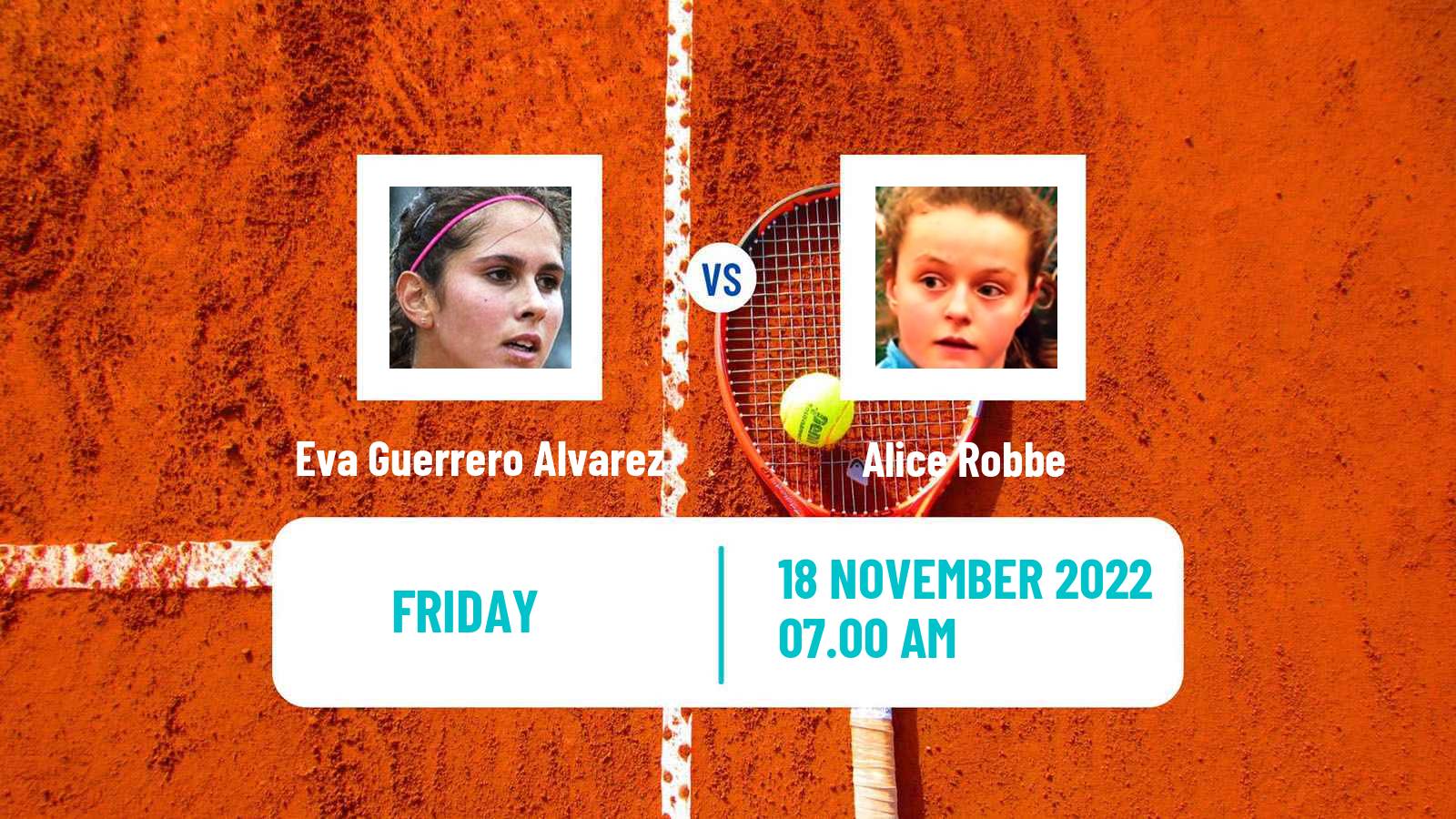 Tennis ITF Tournaments Eva Guerrero Alvarez - Alice Robbe