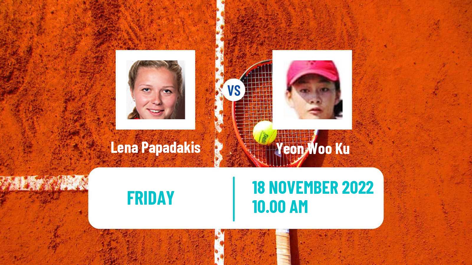 Tennis ITF Tournaments Lena Papadakis - Yeon Woo Ku