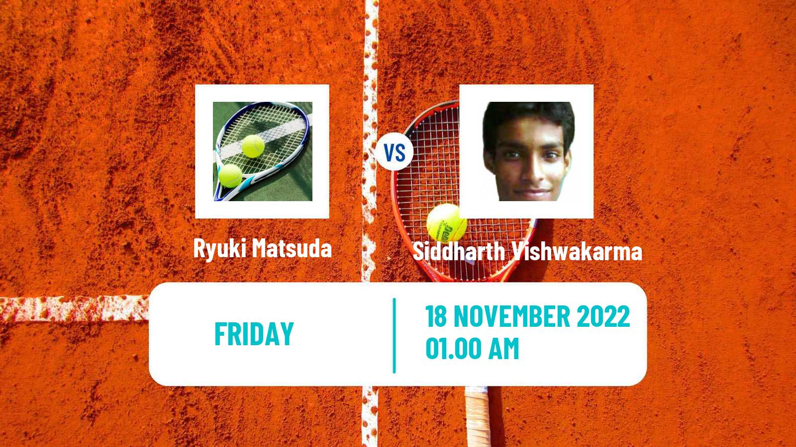 Tennis ITF Tournaments Ryuki Matsuda - Siddharth Vishwakarma